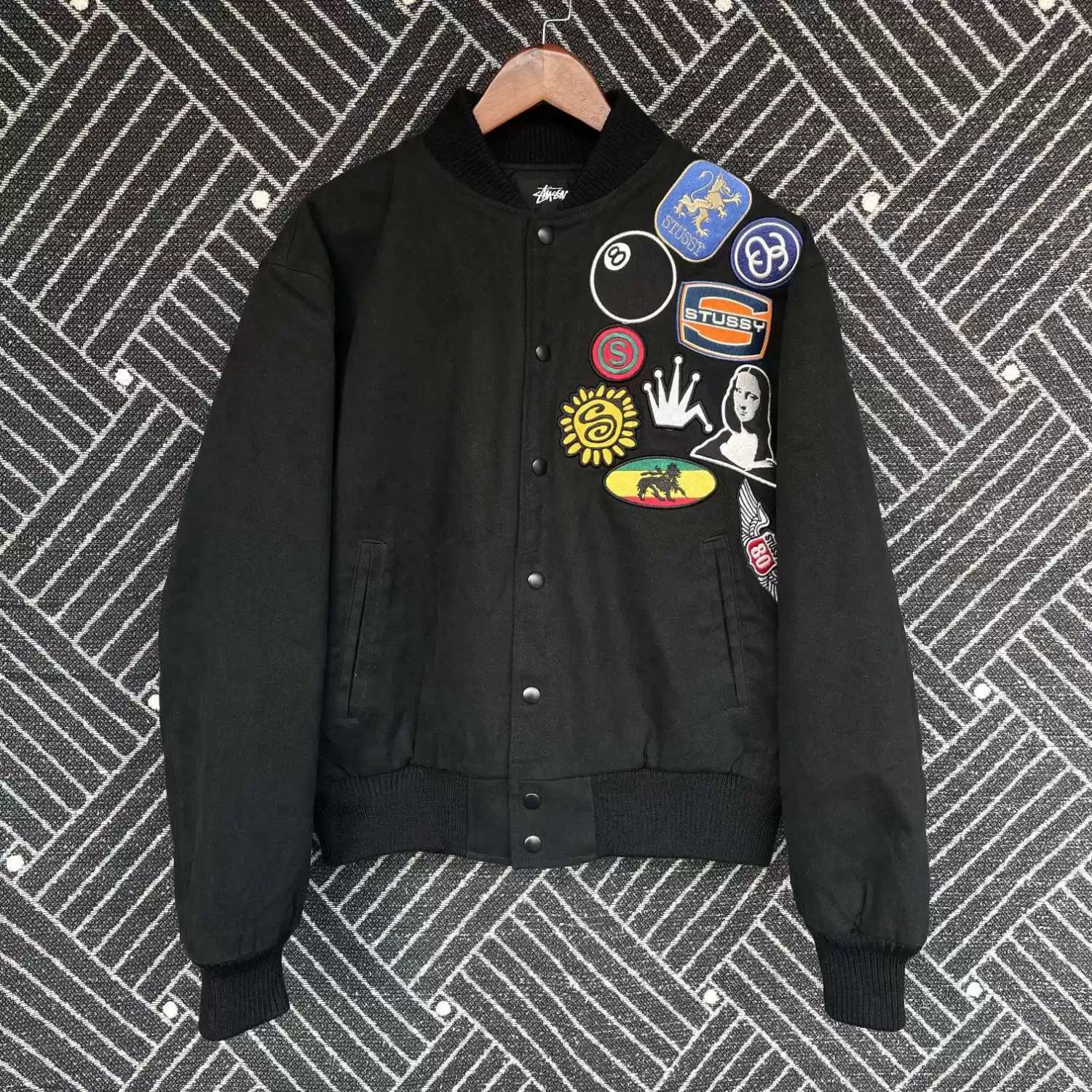 Stussy stussy ss22 vintage baseball jacket for men Size US M / EU 48-50 / 2 - 1 Thumbnail