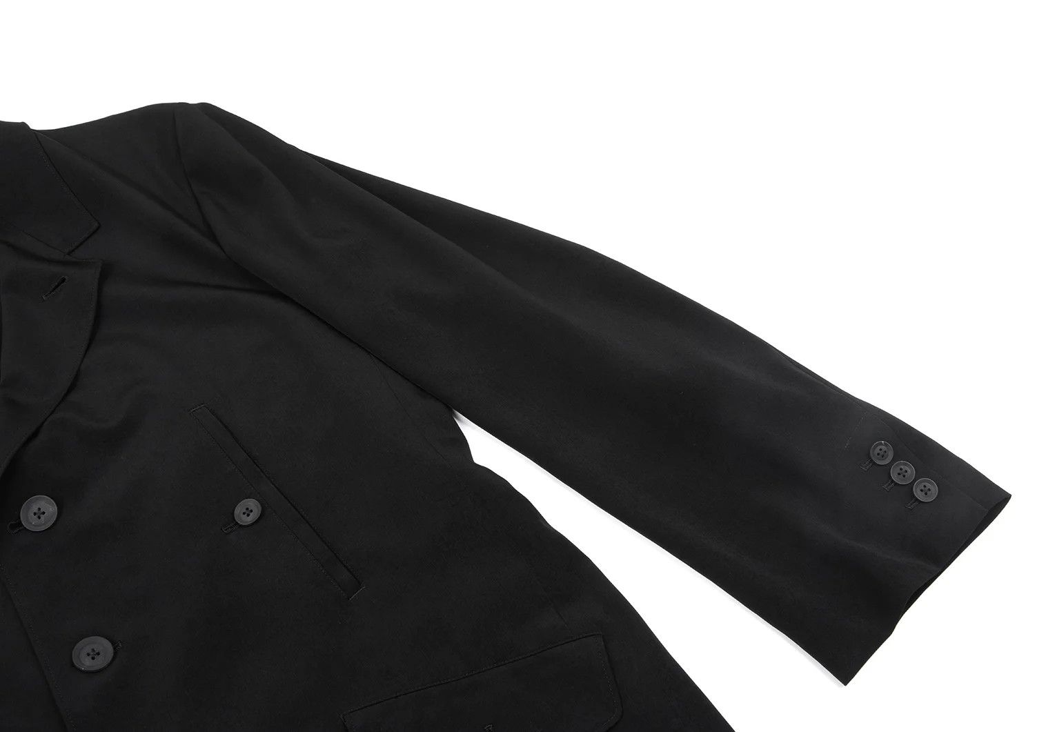 Yohji Yamamoto Yohji Yamamoto Crepe De Chine Pocket Design Jacket Size US XL / EU 56 / 4 - 6 Thumbnail