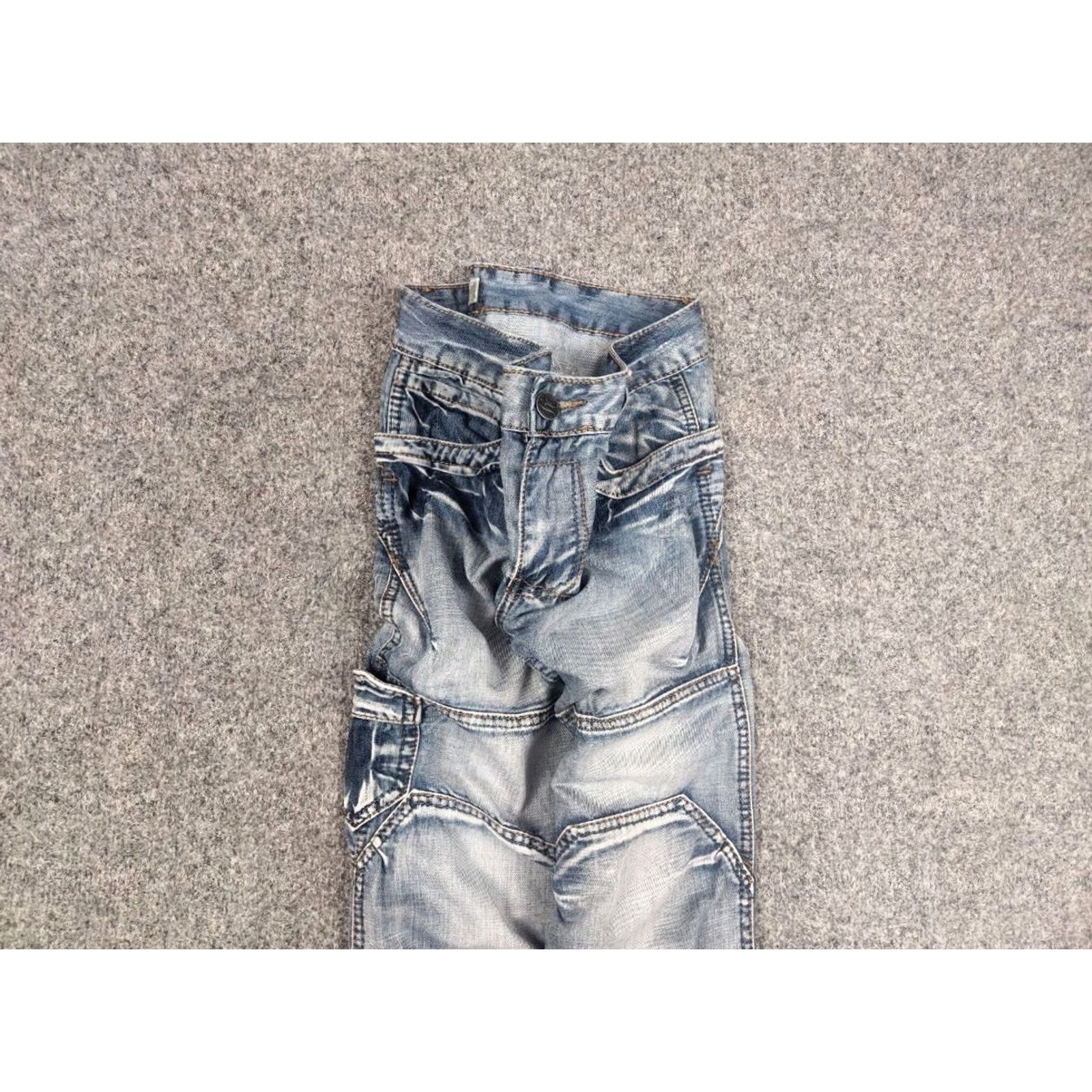 If Six Was Nine VINTAGE Kosmo Lupo Denim Jeans 32 34 Blue 5-Pocket Design Regular Fit Men's Y2K 90s Cowboy USA Vintage Opium Kosmo Size US 32 / EU 48 - 3 Thumbnail