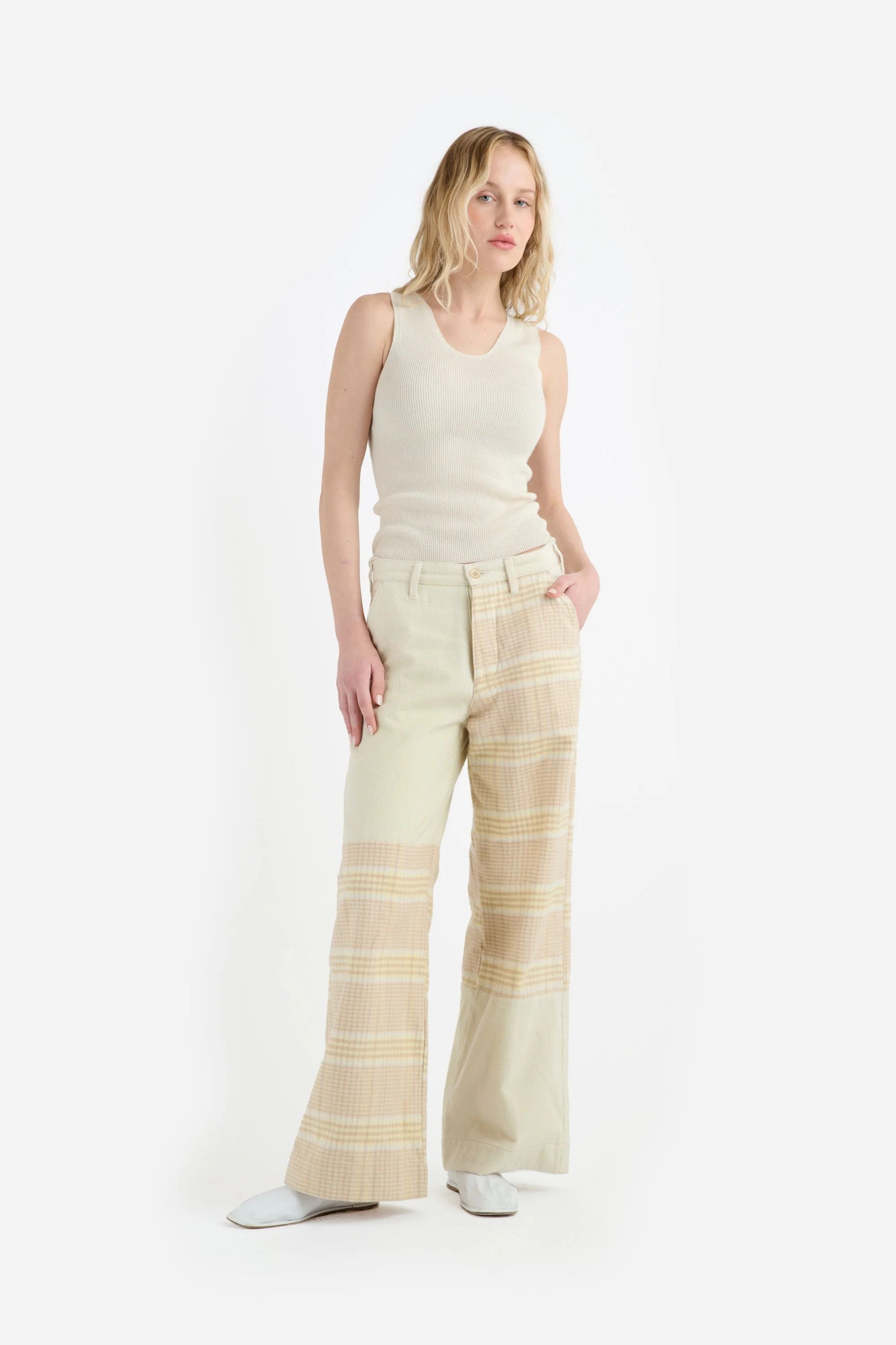 The Elder Statesman $395 The Elder Statesman Delicash White Tank Top Size M / US 6-8 / IT 42-44 - 2 Thumbnail