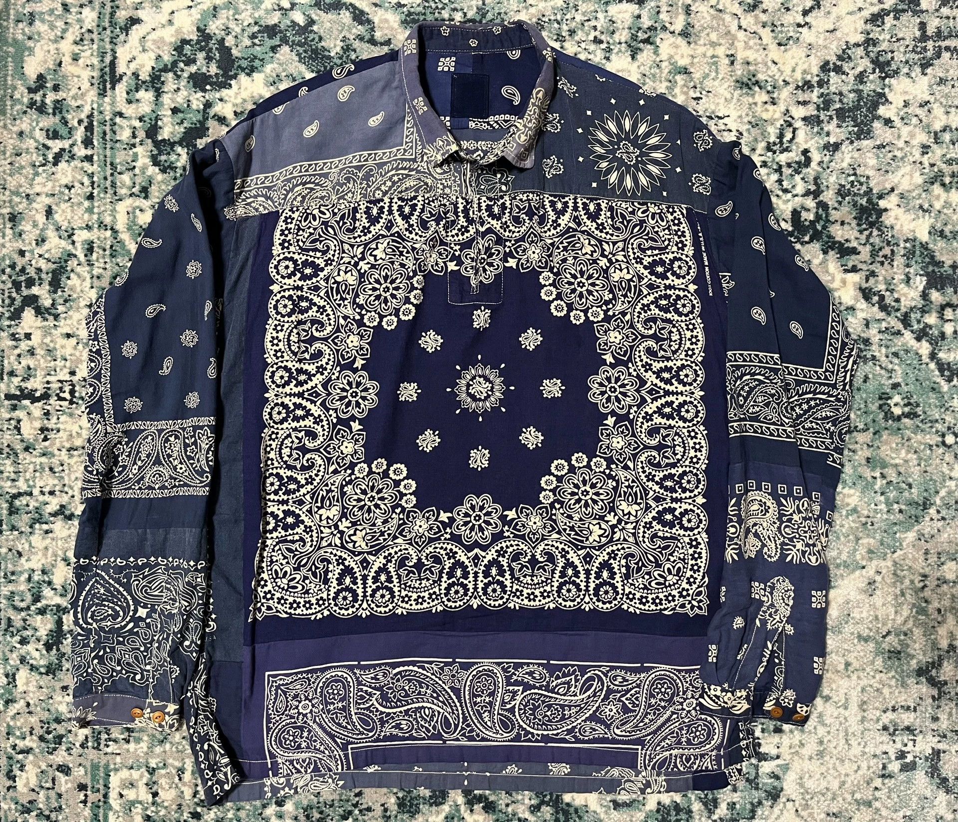 Visvim visvim 14ss ict tunic badana cashew flower Size US M / EU 48-50 / 2 - 1 Thumbnail