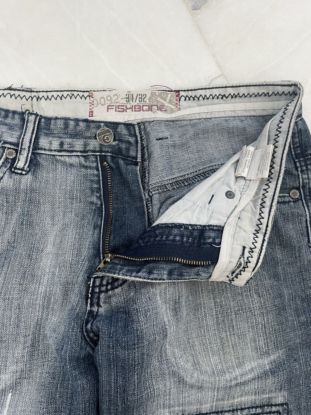 Japanese Brand Vintage Japanese Brand Flare Boro Distressed Jeans Size US 31 - 5 Thumbnail