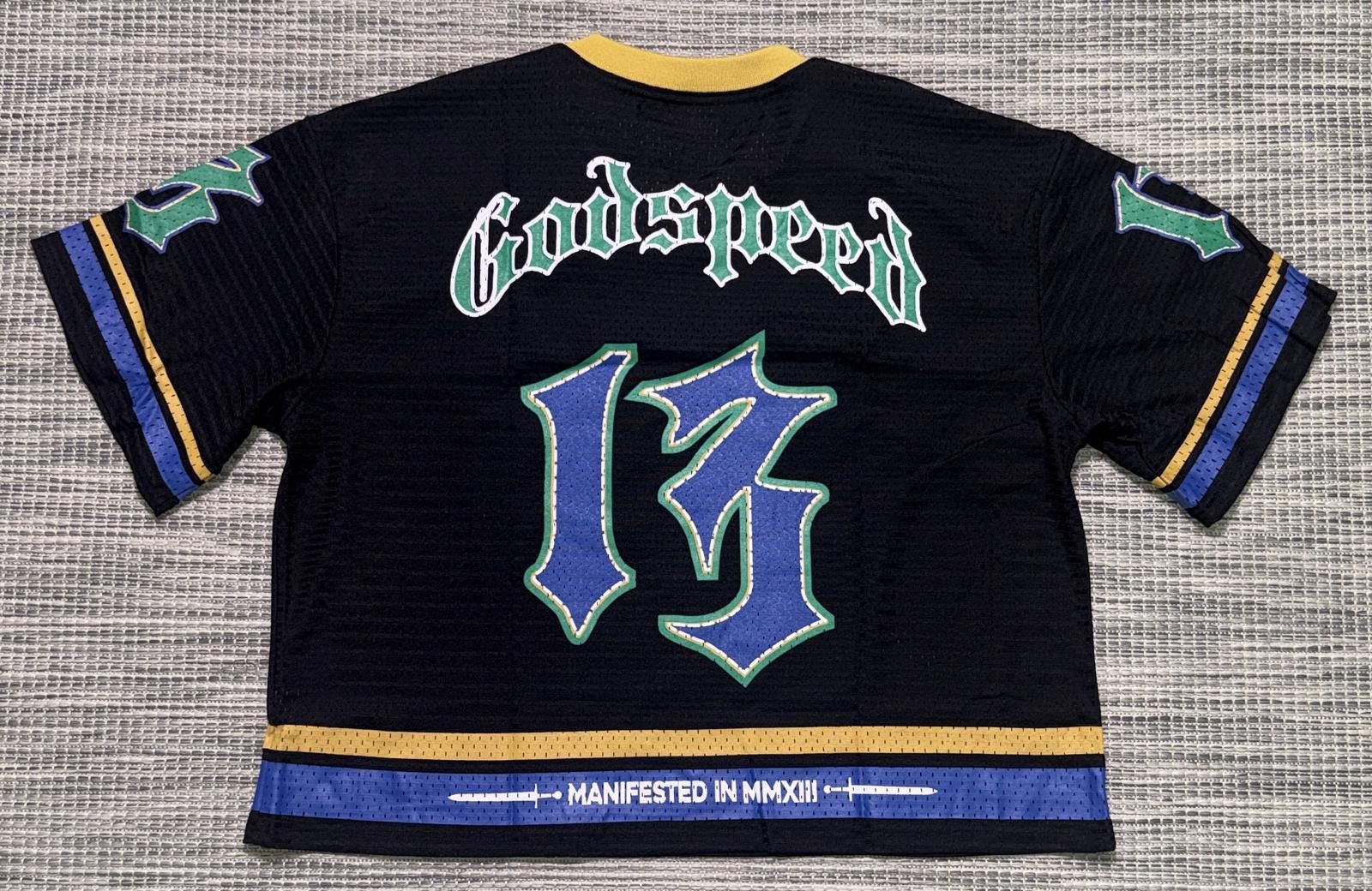 Godspeed Godspeed Black/Yellow/Blue First Down Jersey Size US S / EU 44-46 / 1 - 3 Thumbnail