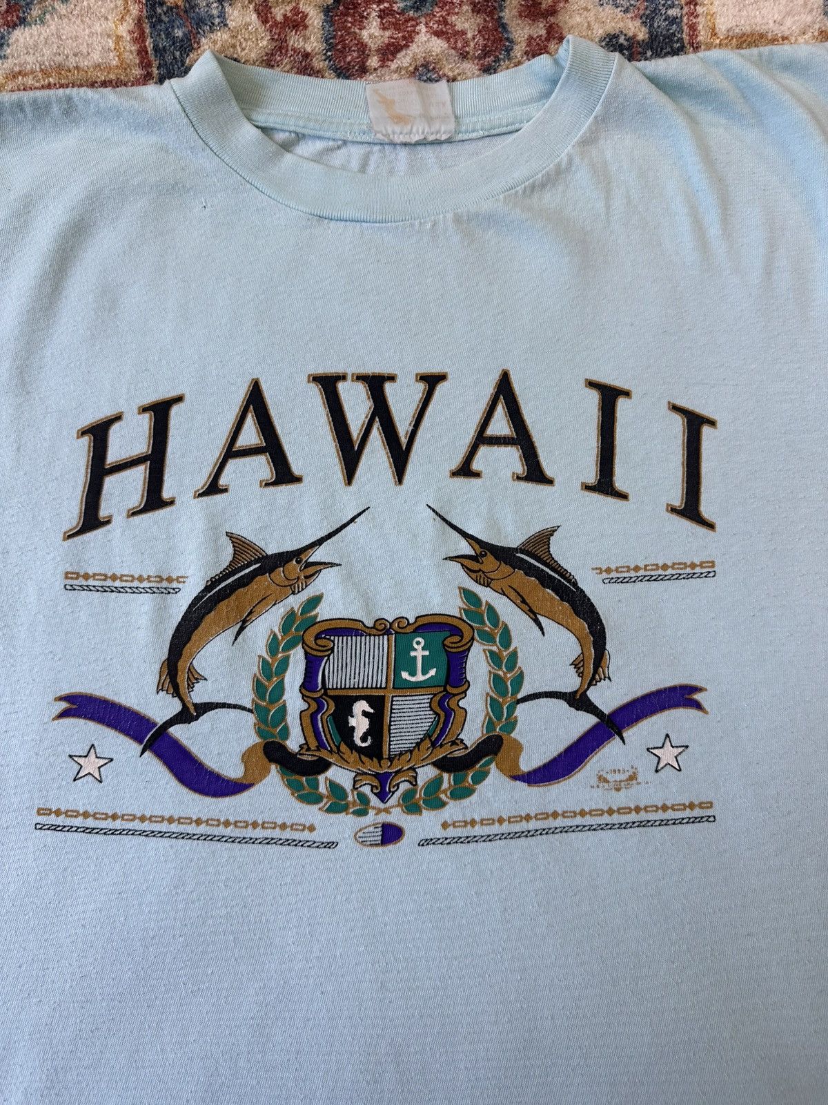 Vintage Vintage 1980s Hawaii Swordfish T-shirt Medium Size US M / EU 48-50 / 2 - 4 Thumbnail