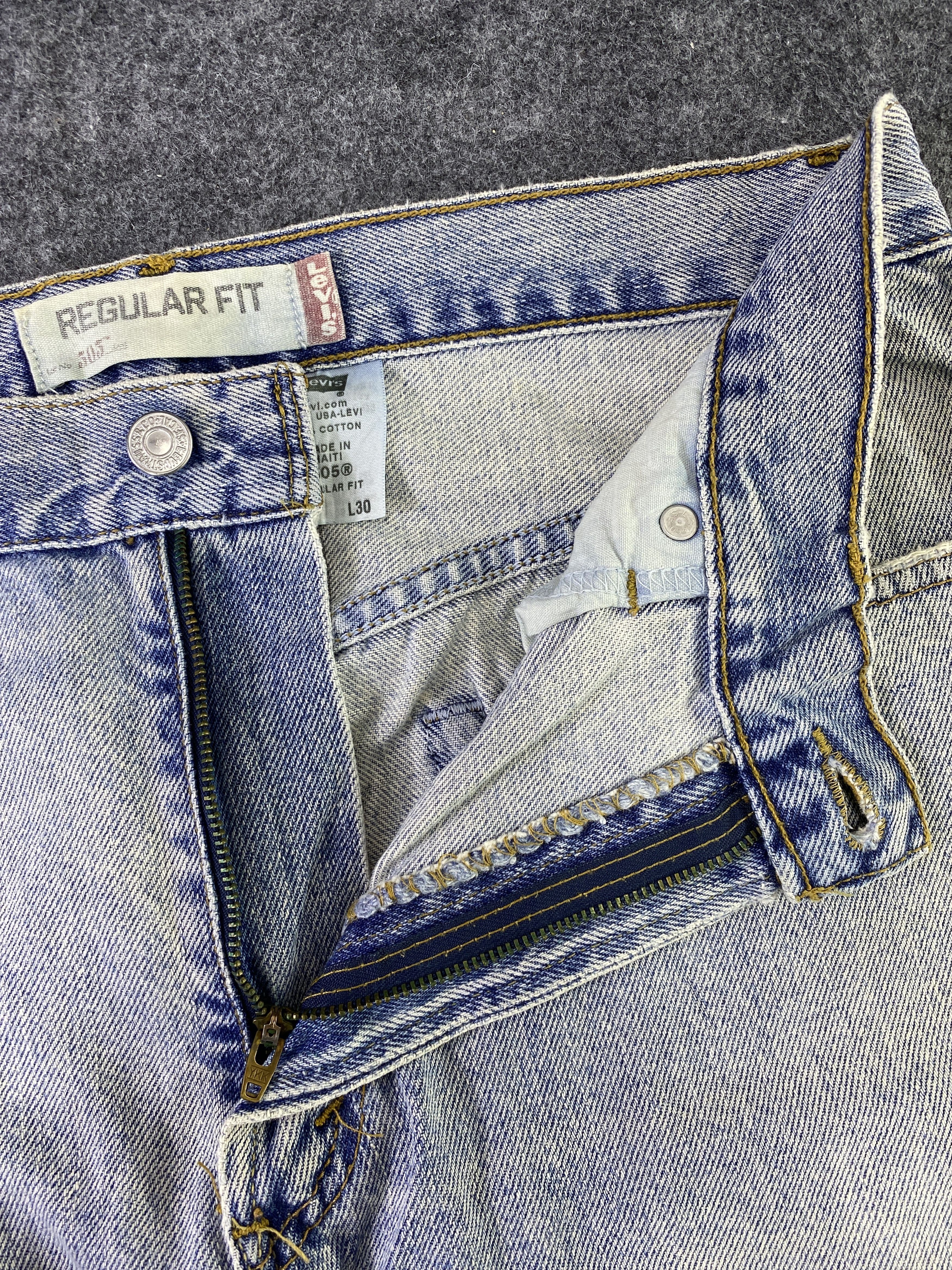 Levi's VINTAGE LEVI'S 505 BLUE WASH JEANS - J894 Size US 34 / EU 50 - 5 Thumbnail