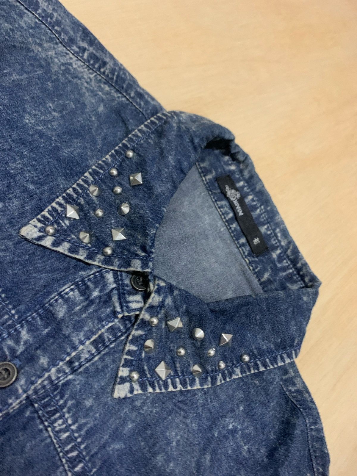 20471120 × Japanese Brand Vintage Sudeve Denim shirt Ifsixwasnine Lgb style Size US XL / EU 56 / 4 - 3 Thumbnail