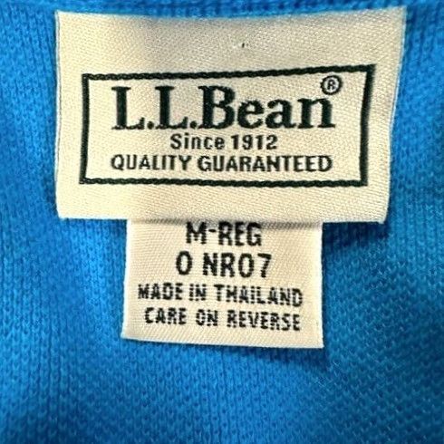 Vintage L.L. Bean Shirt Adult Medium Light Blue Polo Short Sleeve Rugby Mens Cotton Outdoor Walking Lightweight Size US M / EU 48-50 / 2 - 4 Thumbnail