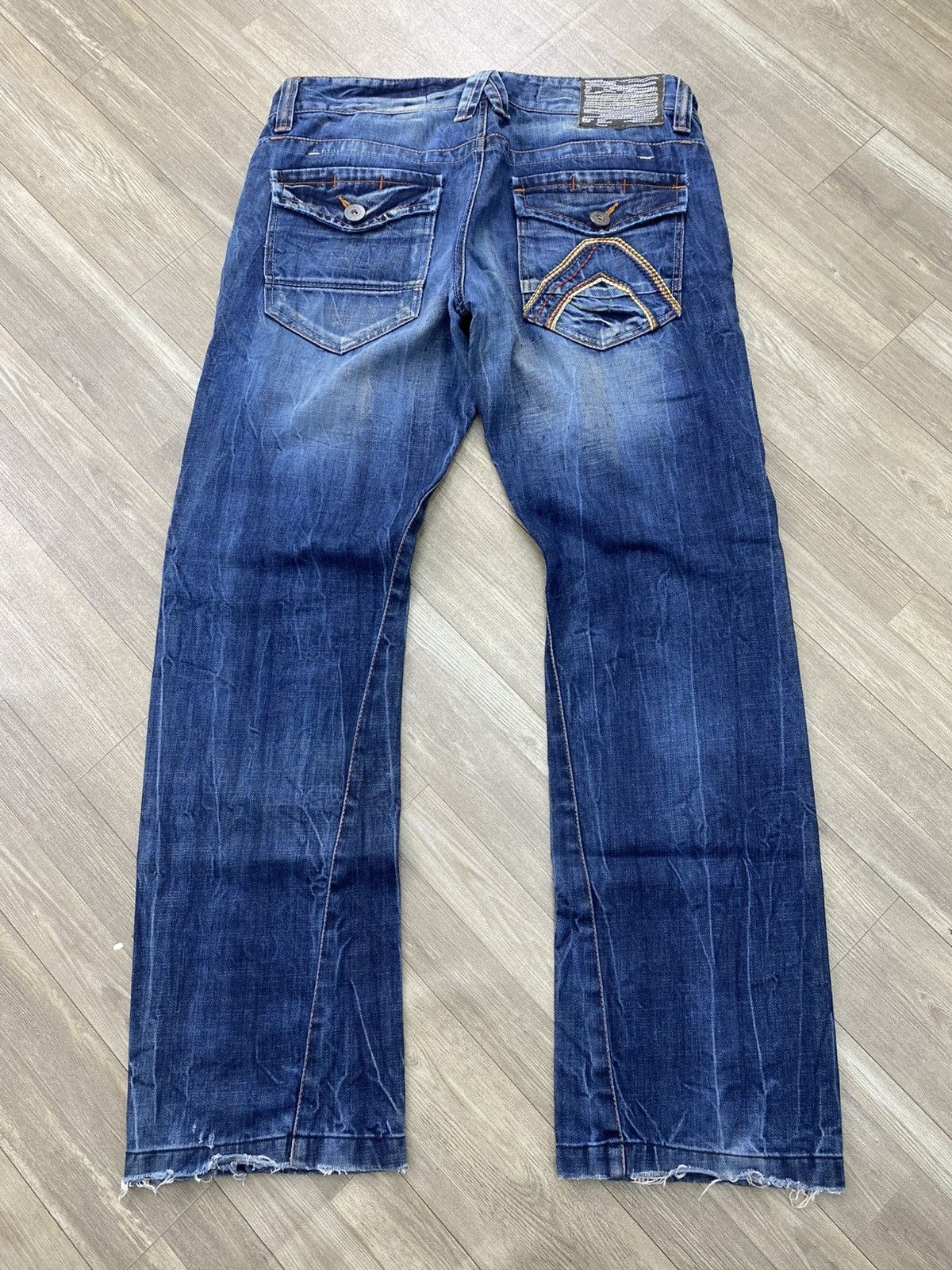 If Six Was Nine 2000s Buckaroo Distressed Faded Lgb Punk Style Baggy Jeans Size US 34 / EU 50 - 17 Thumbnail