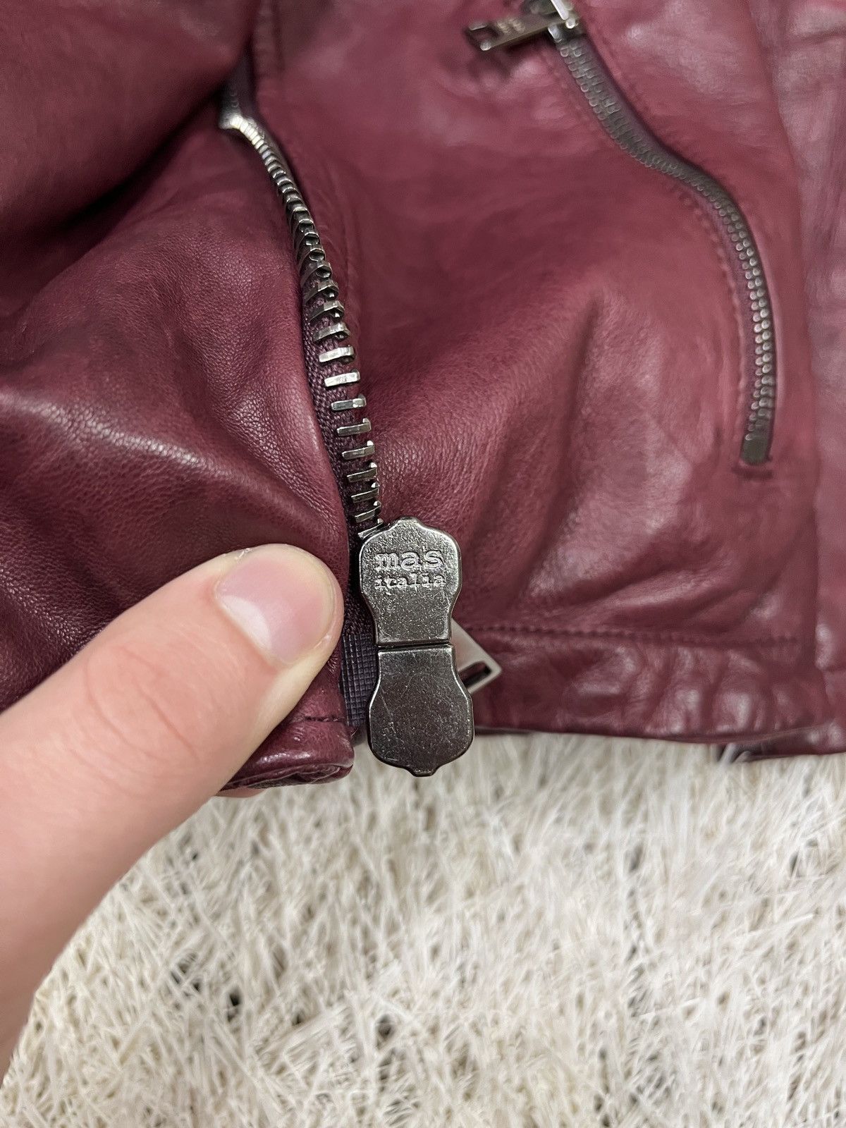 Giorgio Brato Giorgio Brato WLG lamb Leather Dirty Bikers Jacket size 40 Size M / US 6-8 / IT 42-44 - 6 Thumbnail