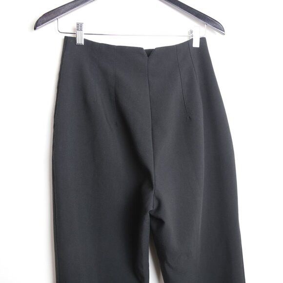 Zara Zara Black Smart Carrot Cutter Tapered Trousers Size 26" / US 2 / IT 38 - 6 Thumbnail