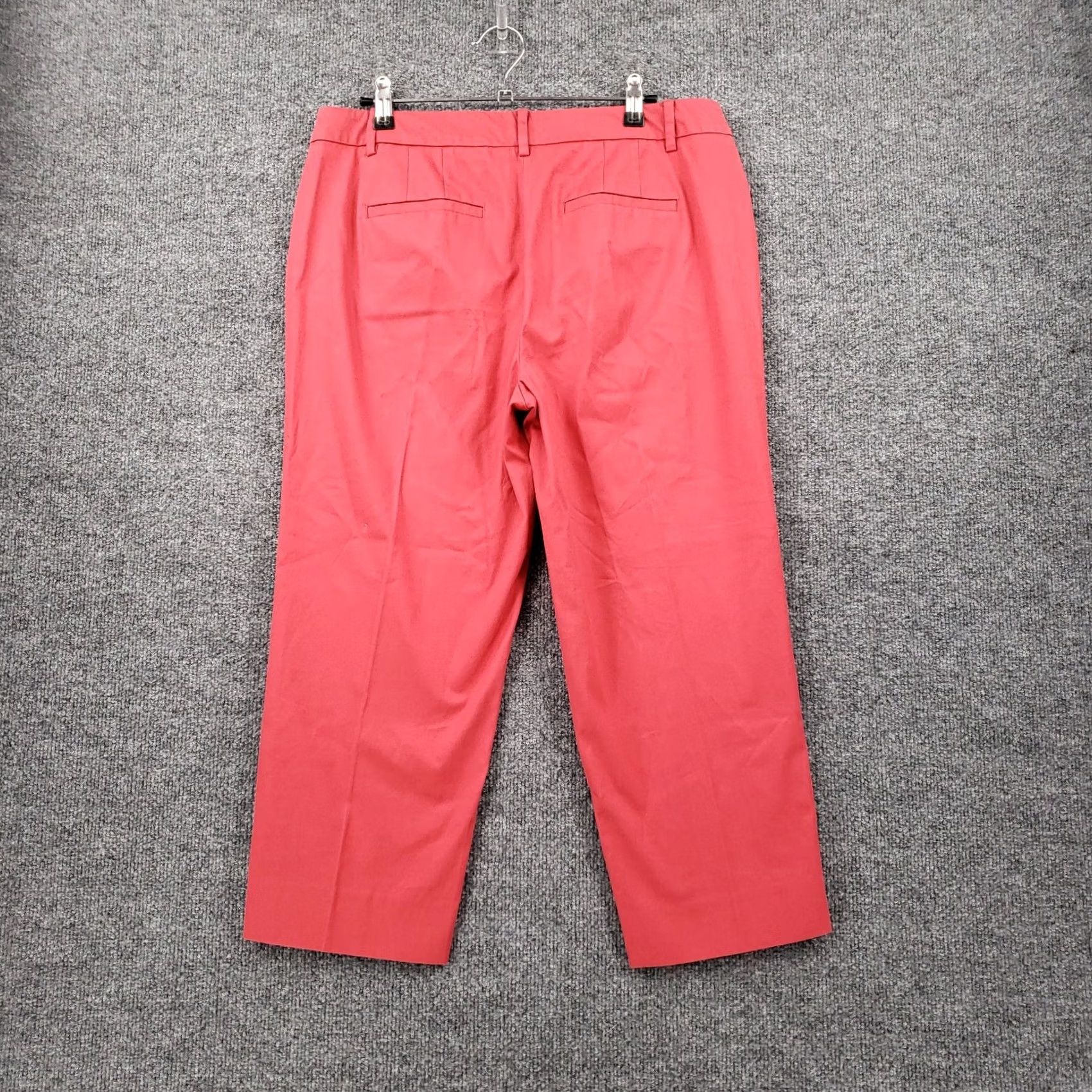 Talbots Talbots Pants Womens 8 Red Flat Front Skimmer Mid Rise Button Hem Pockets Stretch Casual Formal Business 8 Womens Red Skimmer Pants Size 30" / US 8 / IT 44 - 2 Thumbnail