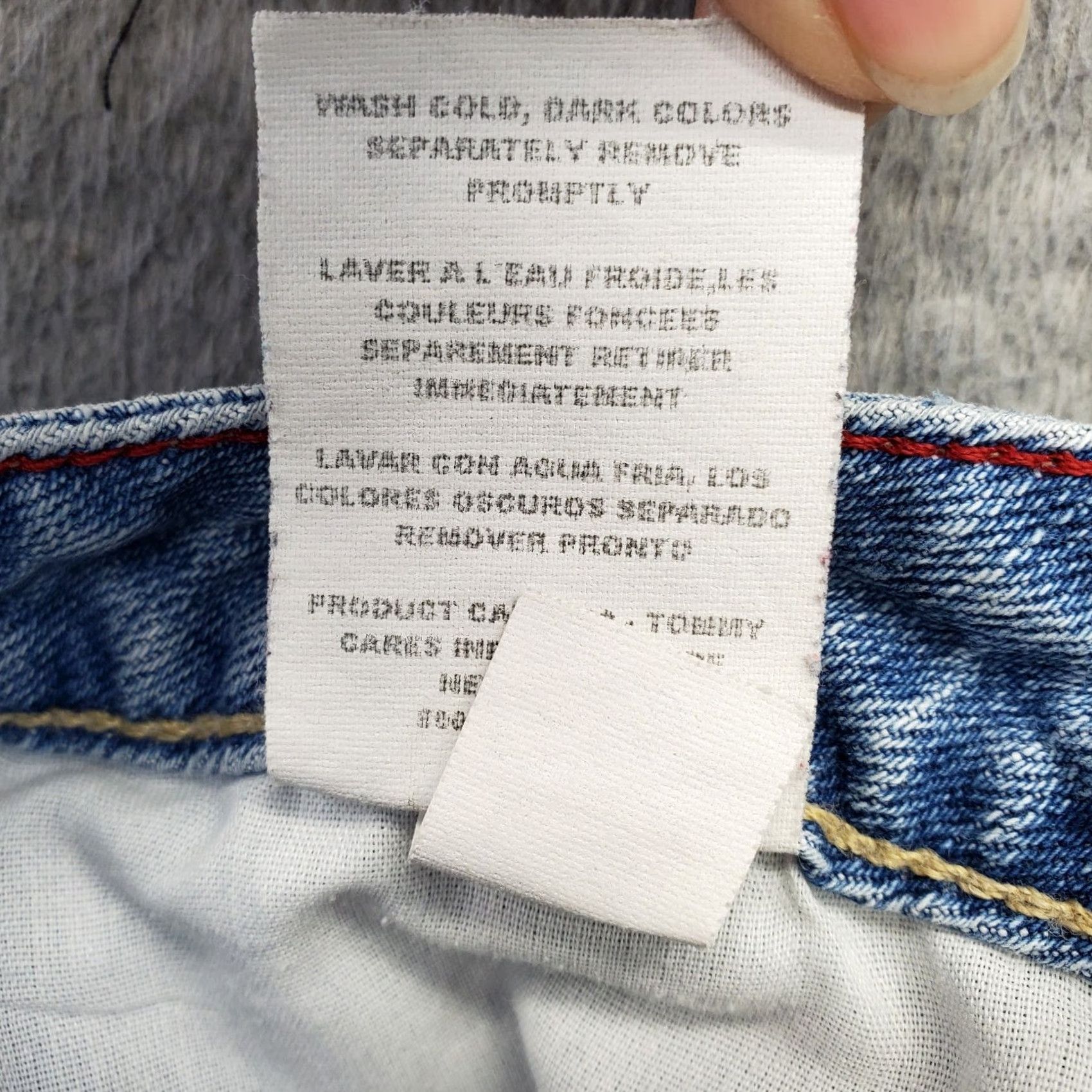 Tommy Hilfiger Tommy Hilfiger Womens 6 Blue Denim Mom Shorts Medium Wash Flat Front Side Slit Program: 5-Pocket | Casual Summer Size 28" / US 6 / IT 42 - 5 Thumbnail