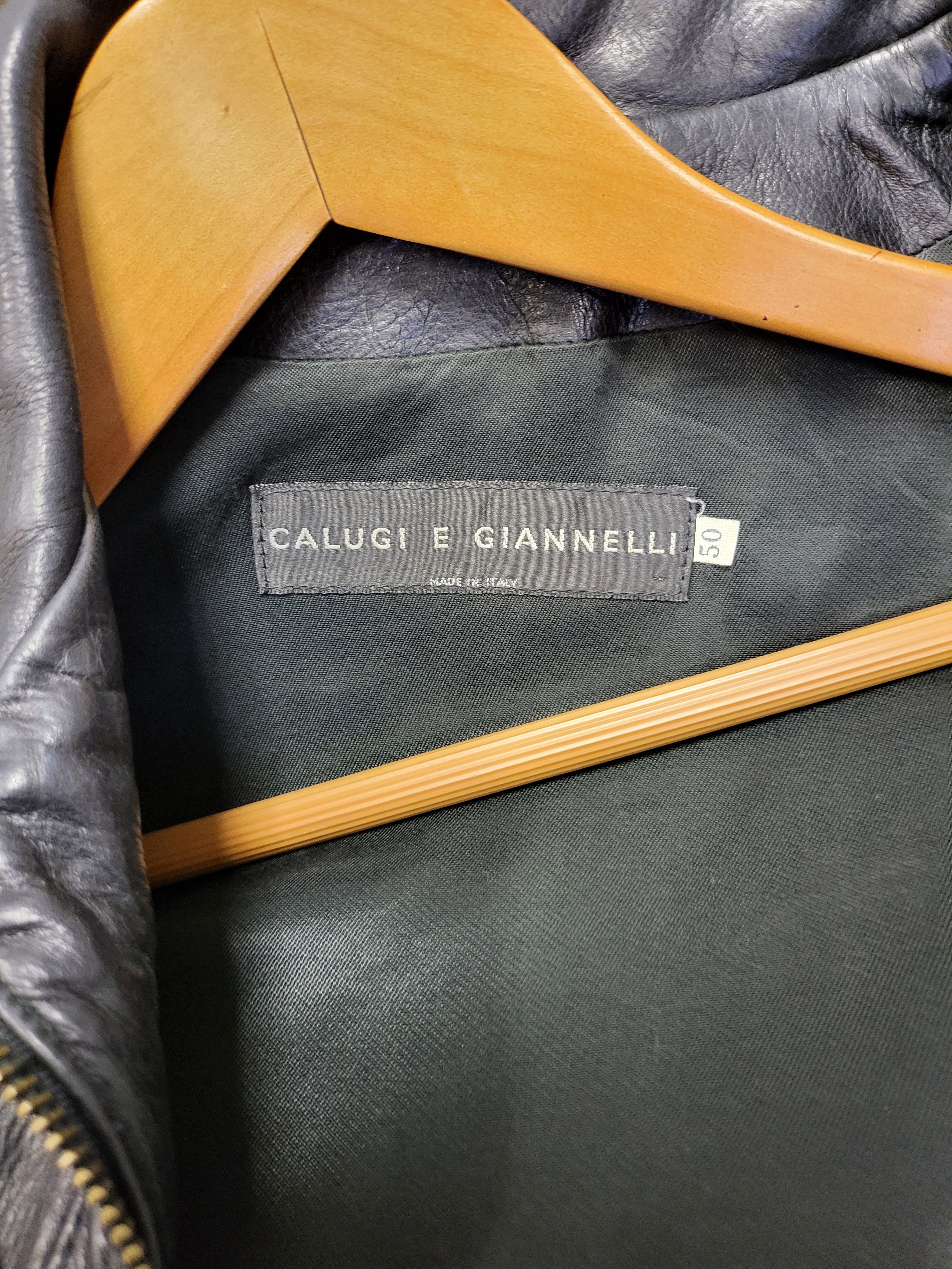 Calugi e Gianelli Rare vintage Leather jacket Size US M / EU 48-50 / 2 - 1 Thumbnail