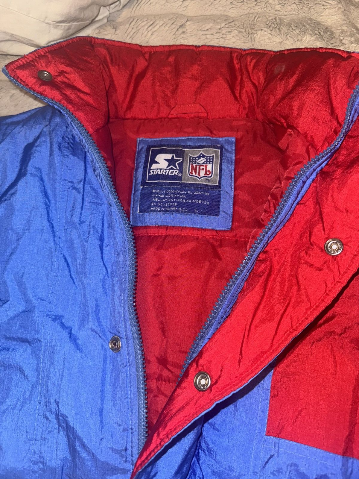 NFL houston oilers 90s vintage rare texas puffer jacket coat 80s Size US L / EU 52-54 / 3 - 17 Thumbnail