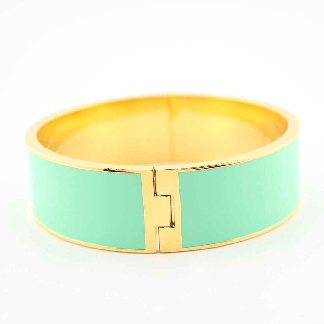 Kate Spade Kate Spade New York Heritage Spade Mint Enamel Gold Bangle Size ONE SIZE - 3 Thumbnail