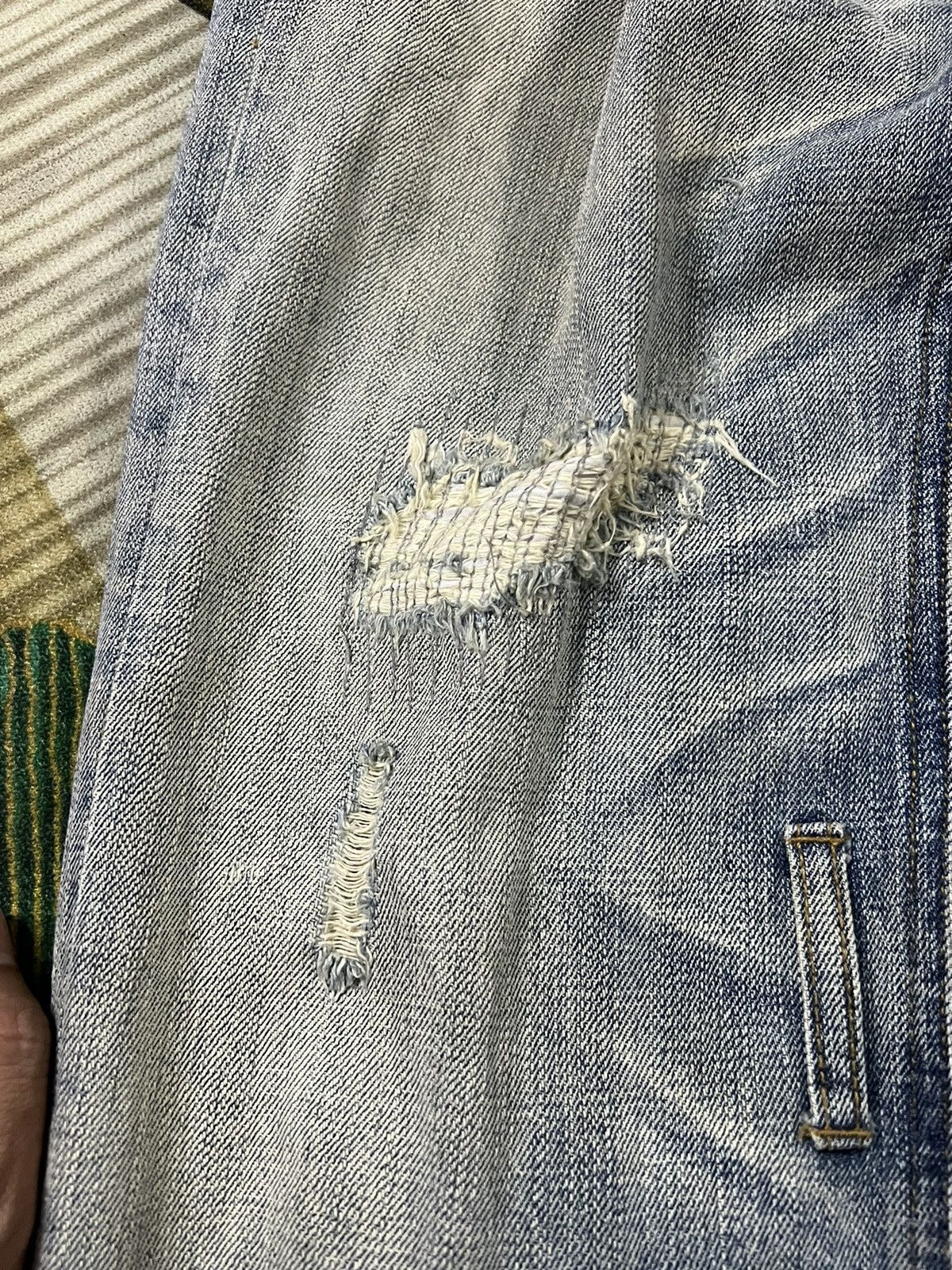 If Six Was Nine × Japanese Brand × Seditionaries HUNDREDCLUB SEARCH AND DESTROY ANARCHY DISTRESSED JEANS Size US 28 / EU 44 - 5 Thumbnail