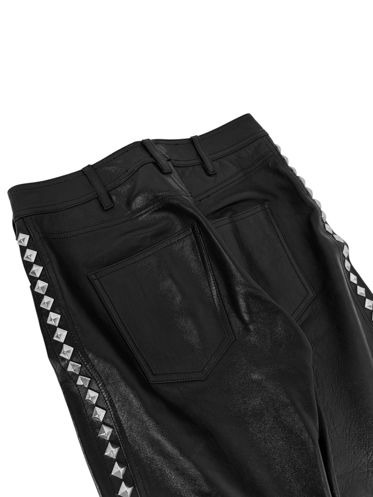 Celine × Hedi Slimane SS19/SS21 Studded Leather Pants (2019/2021, Stud) Size US 30 / EU 46 - 4 Thumbnail