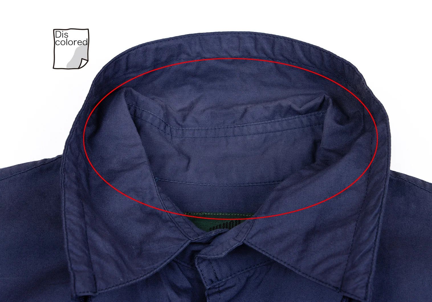 Jean Paul Gaultier Cotton Drawstring Collar Shirt in Navy, Size 46 Size US S / EU 44-46 / 1 - 4 Thumbnail