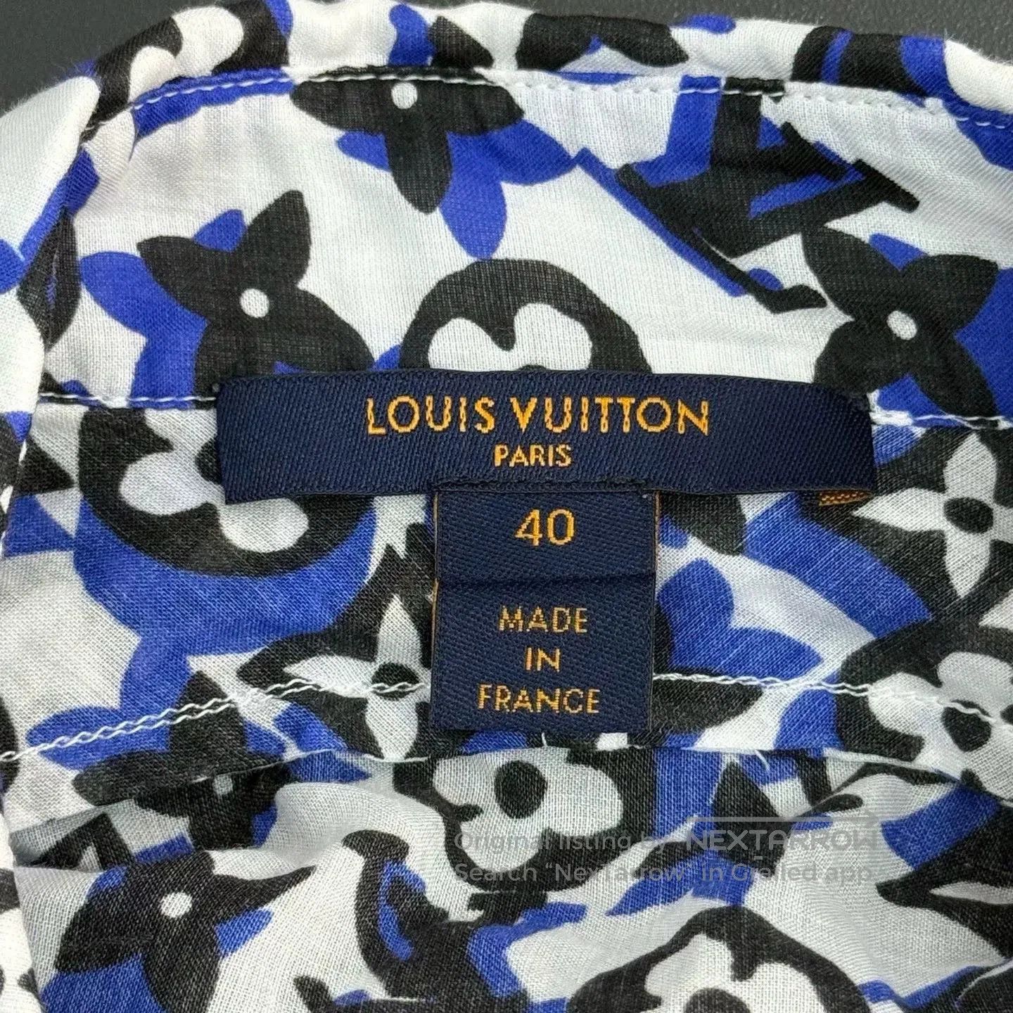 Louis Vuitton Louis Vuitton Blue Logo Cotton Shirt. Size US S / EU 44-46 / 1 - 5 Thumbnail