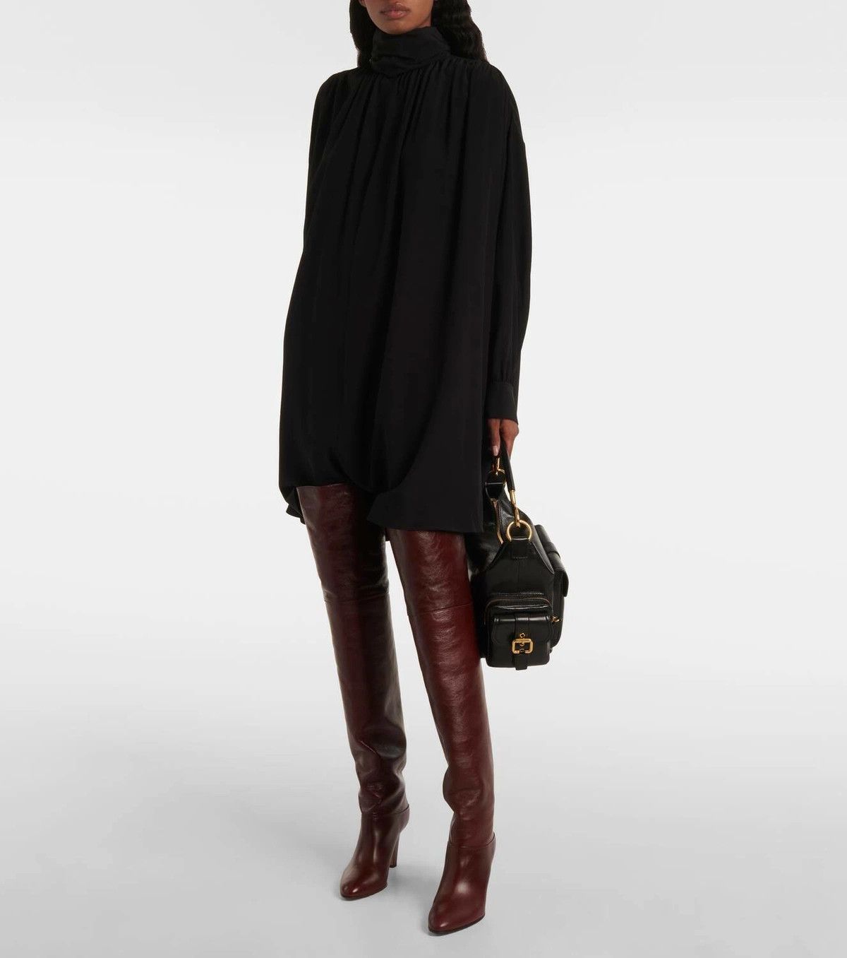 Chloe o1loc1c11025 Dress in Black Size S / US 4 / IT 40 - 2 Thumbnail