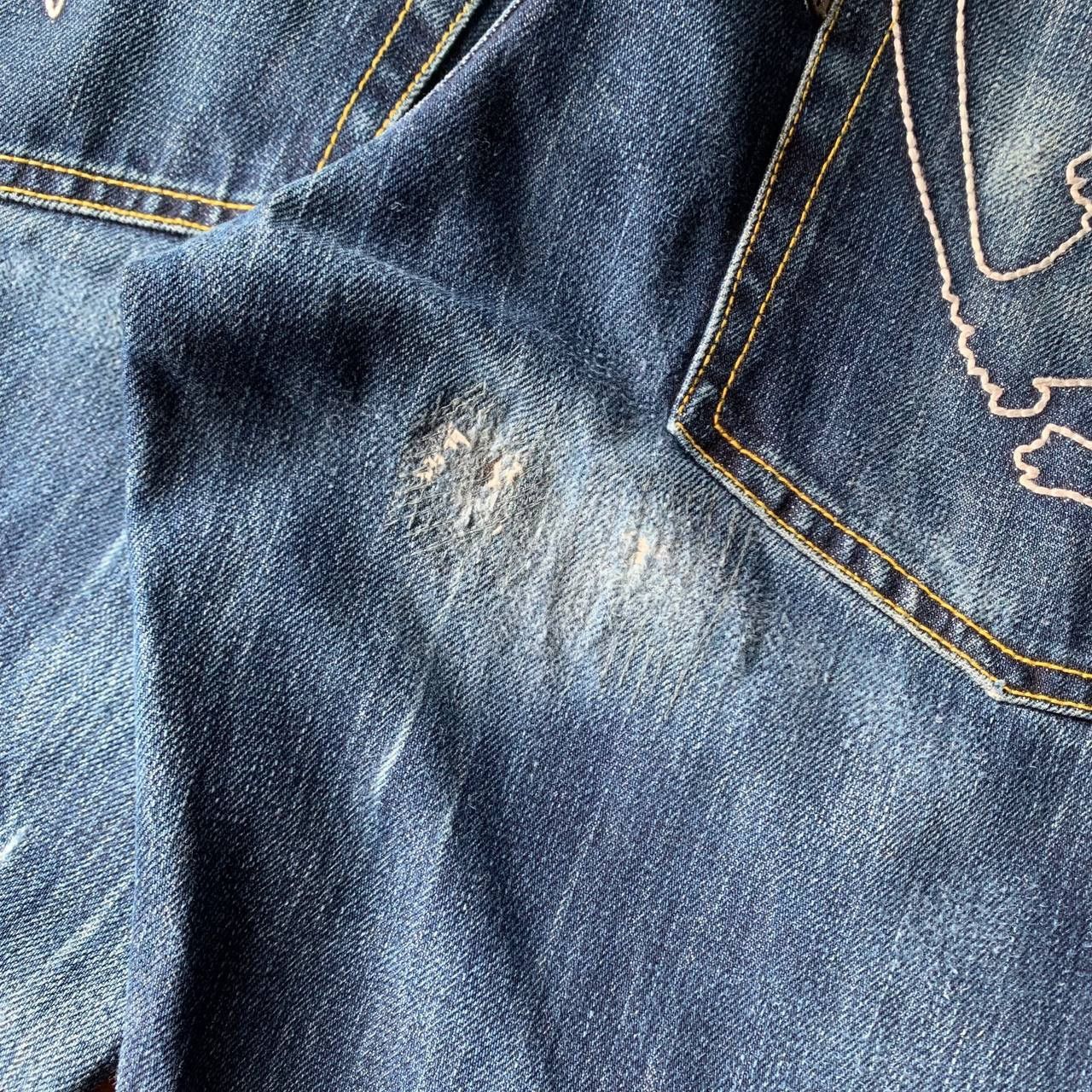 Japanese Brand Santastic Saru Tokyo Tribe Distressed Blue Denim Pants Size US 32 / EU 48 - 9 Thumbnail