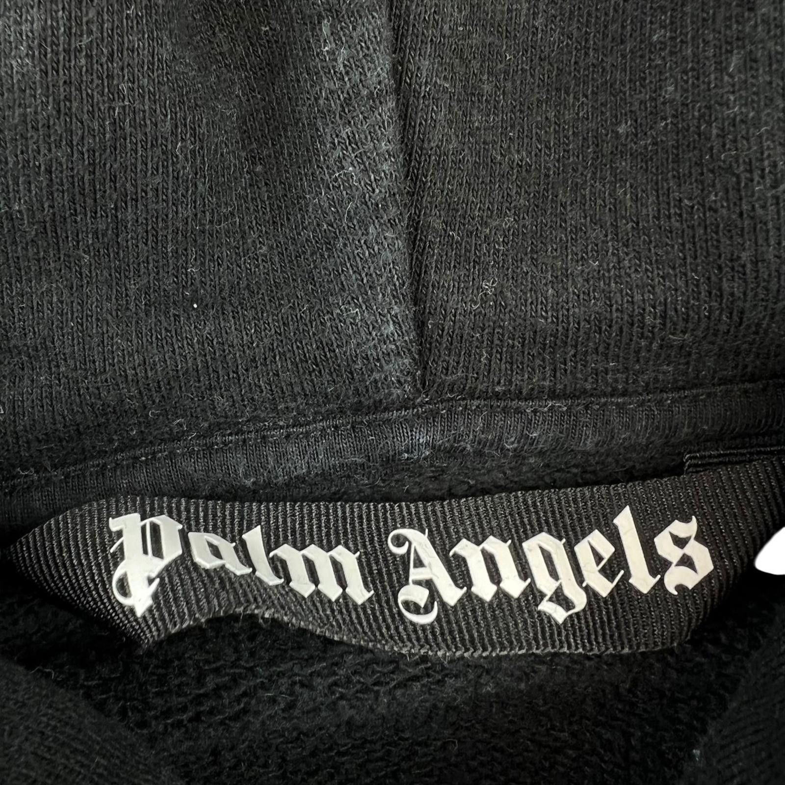 Palm Angels Palm Angels Yellow Spray Logo Black Hoodie Size US M / EU 48-50 / 2 - 5 Thumbnail