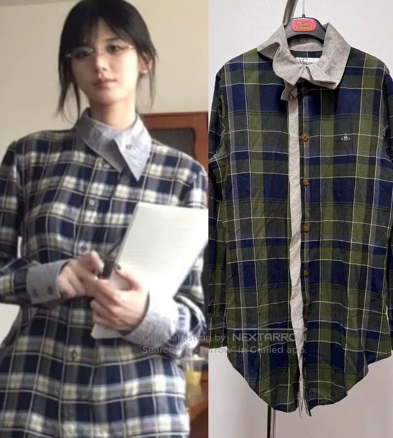Vivienne Westwood Vivienne Westwood Vintage second-hand diagonal plaid trans Size L / US 10 / IT 46 - 1 Thumbnail