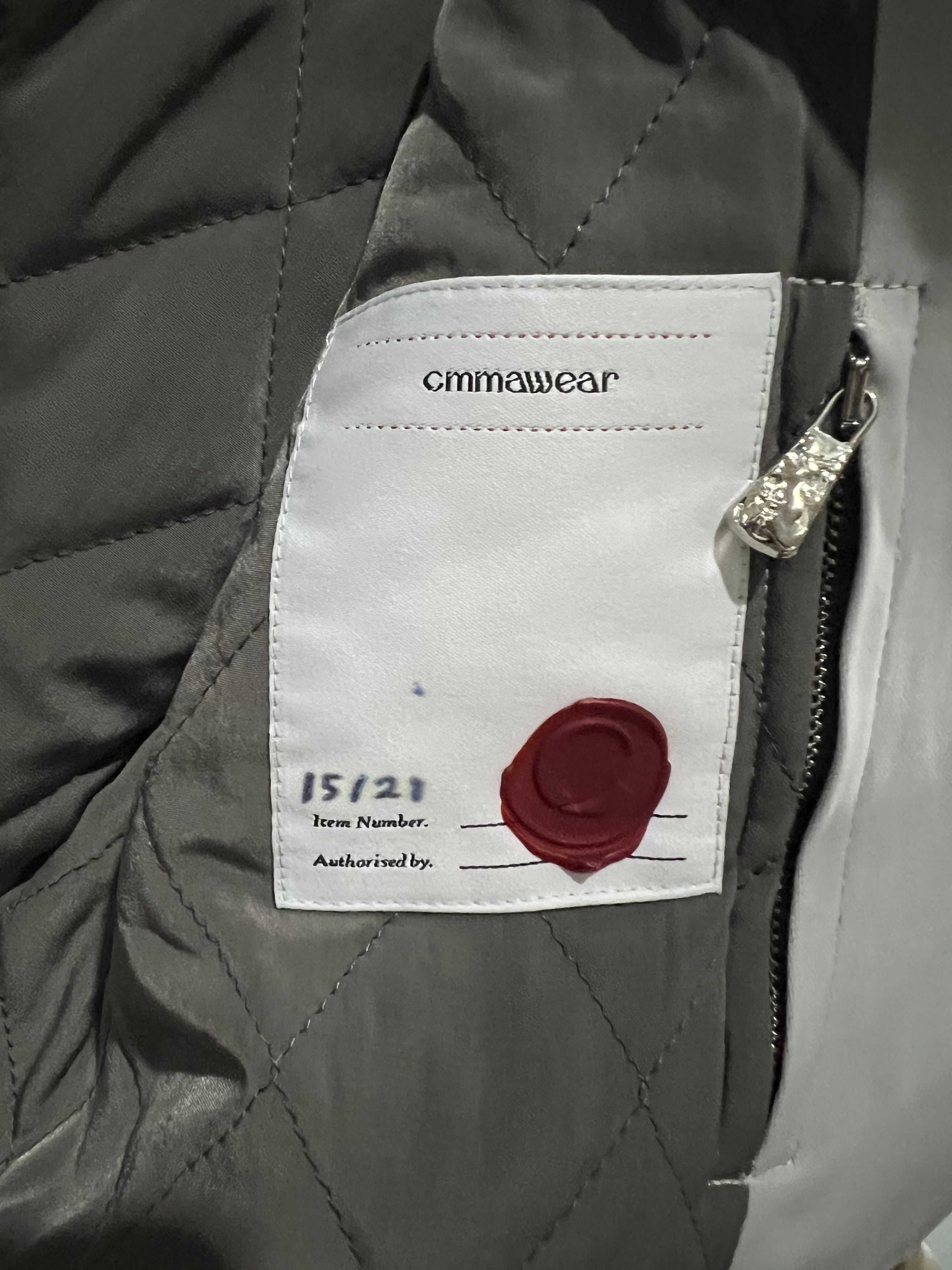 CMMAWEAR Palladium Back-zip Bomber (Order Made) 15/21 special size s Size US S / EU 44-46 / 1 - 6 Thumbnail