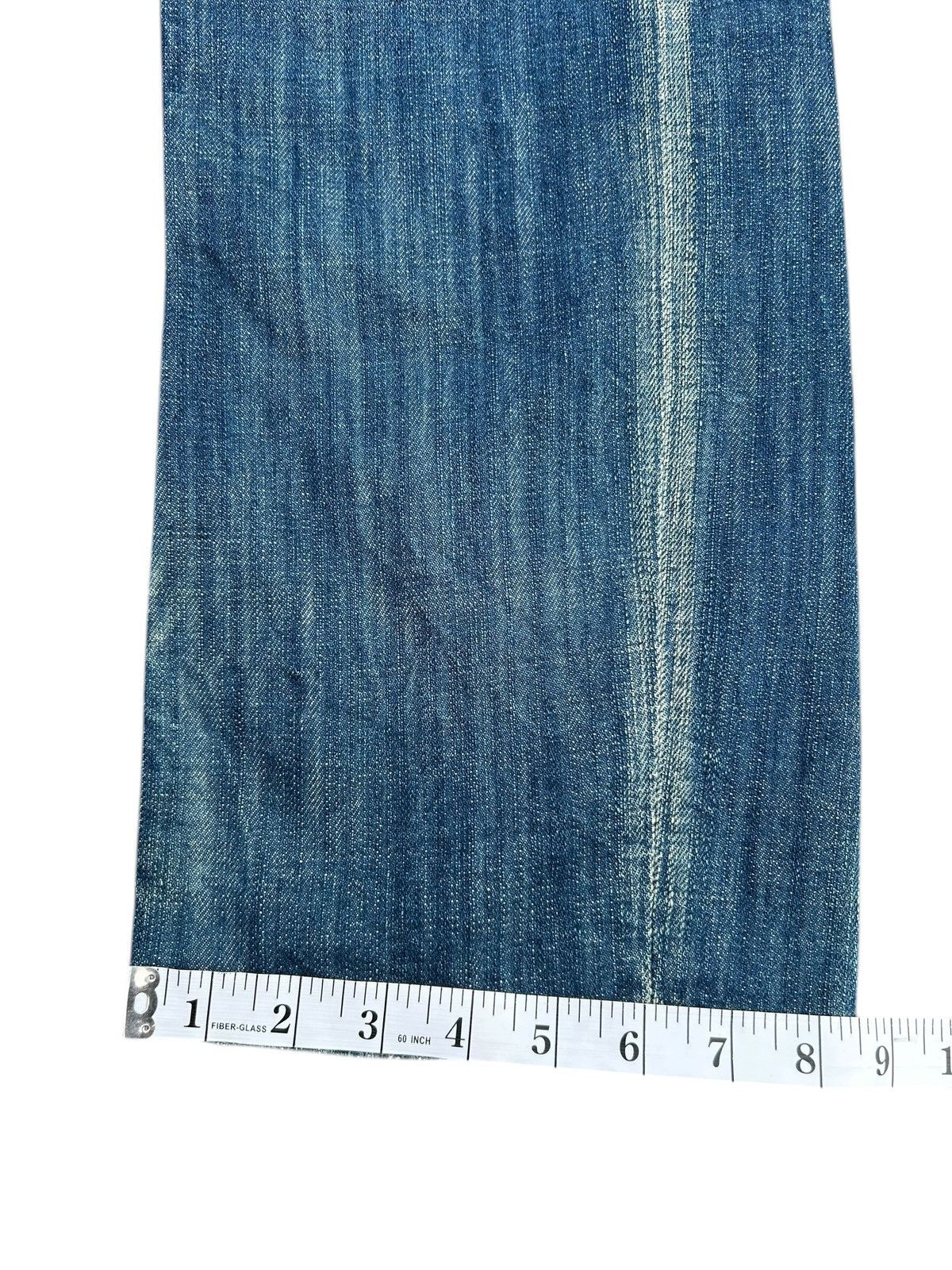 Kapital Vintage Blue Starnik Punk Bondage Faded Denim Jeans Size US 32 / EU 48 - 22 Thumbnail