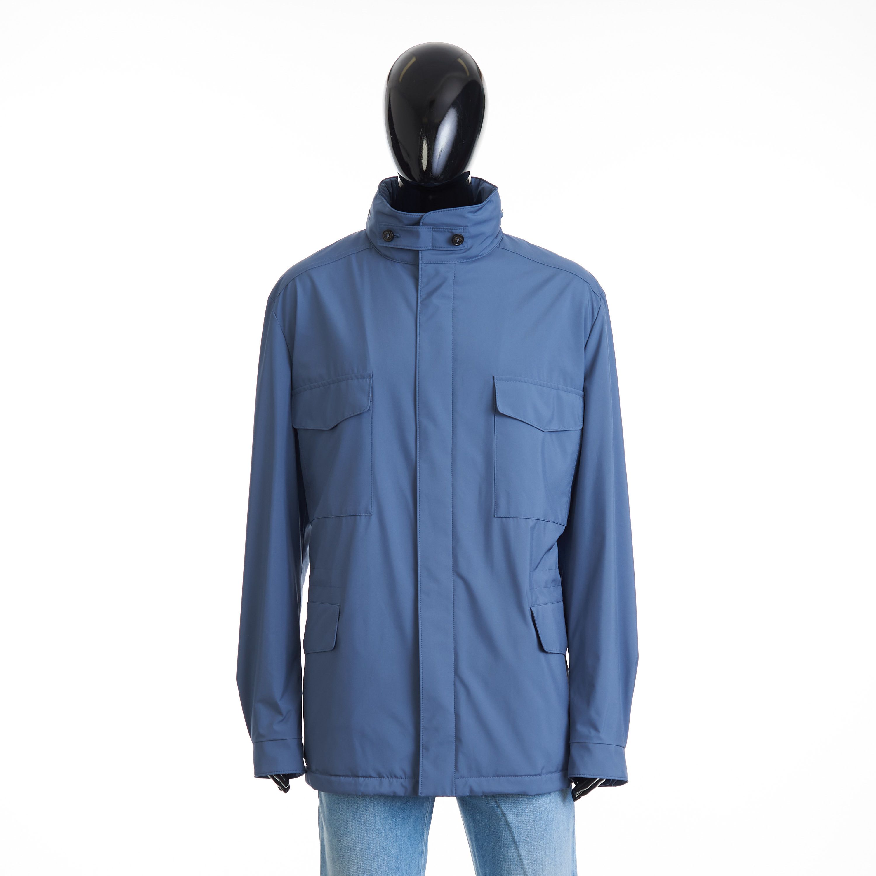 image of Loro Piana Scanda Blue Windmate Traveller Jacket Size 60, Men's