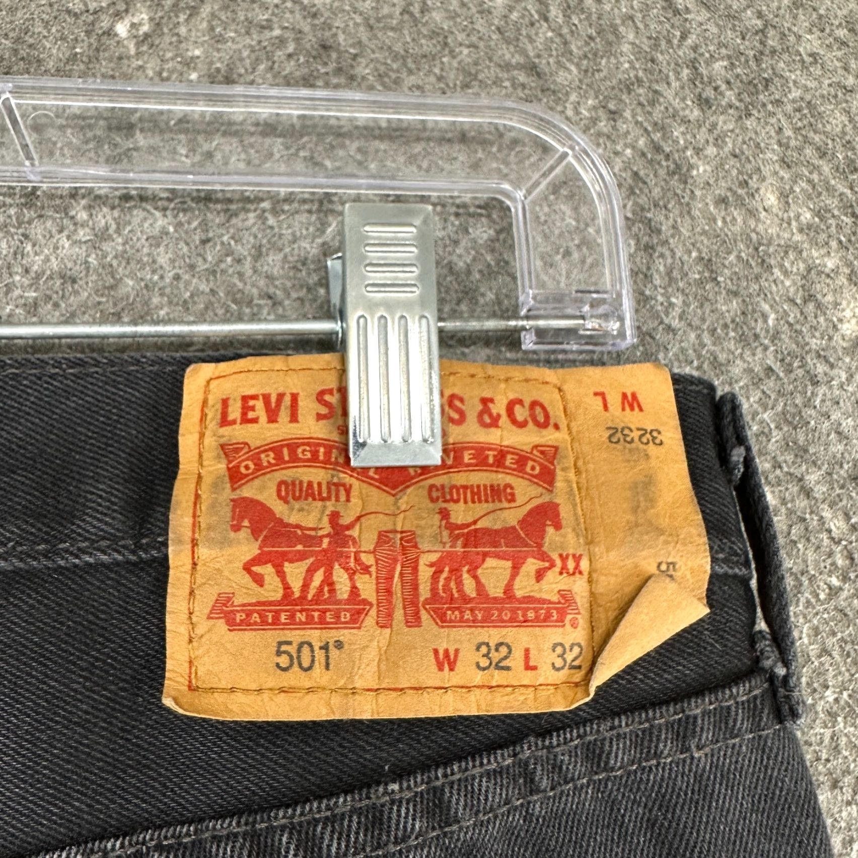 Levi's Levi's 501 Jeans Men Regular Black Distressed Straight Leg 32x32 Size US 32 / EU 48 - 5 Thumbnail