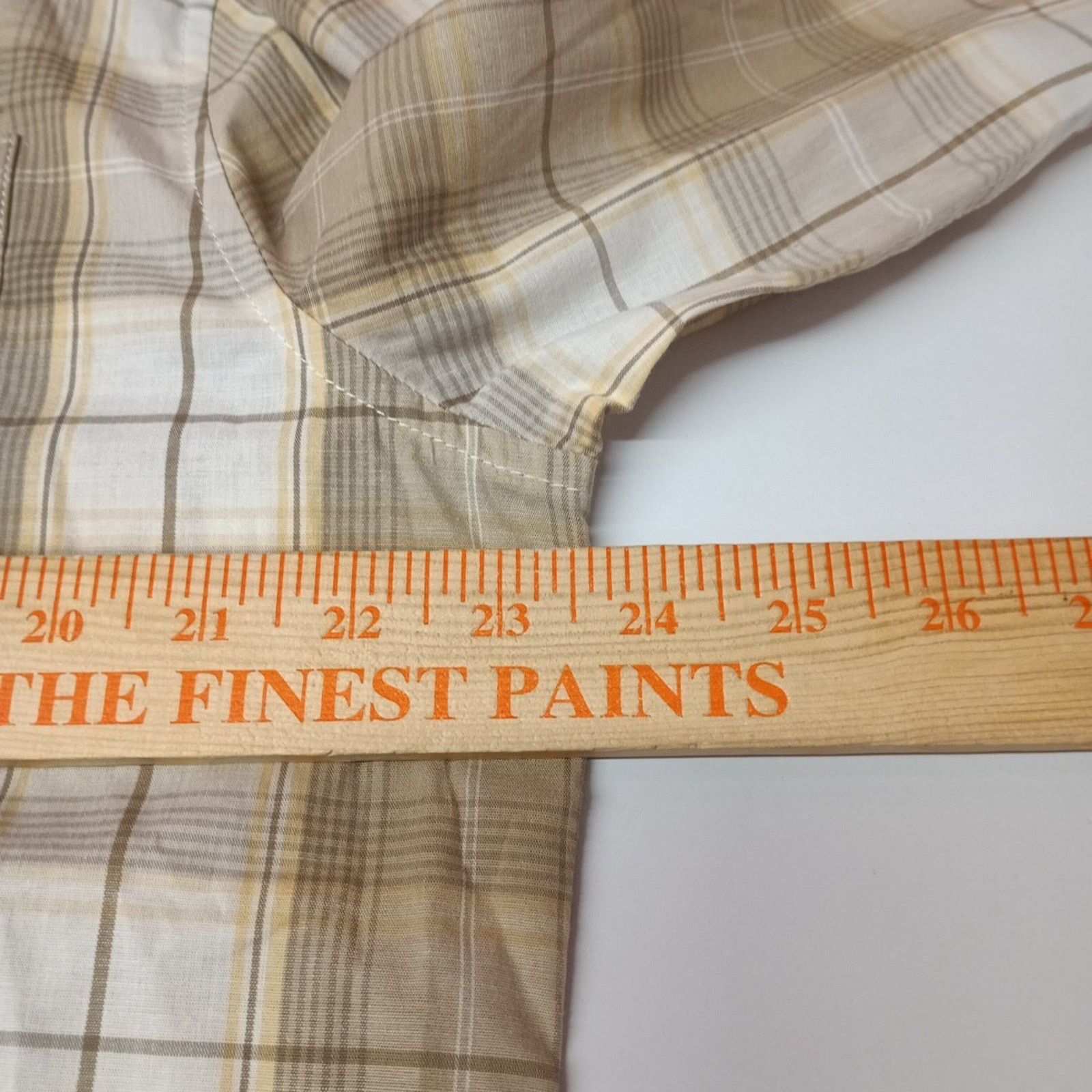 Lee Lee Men's Stretch Plaid Button Shirt Men's Size L Desert Sun Size US L / EU 52-54 / 3 - 5 Thumbnail