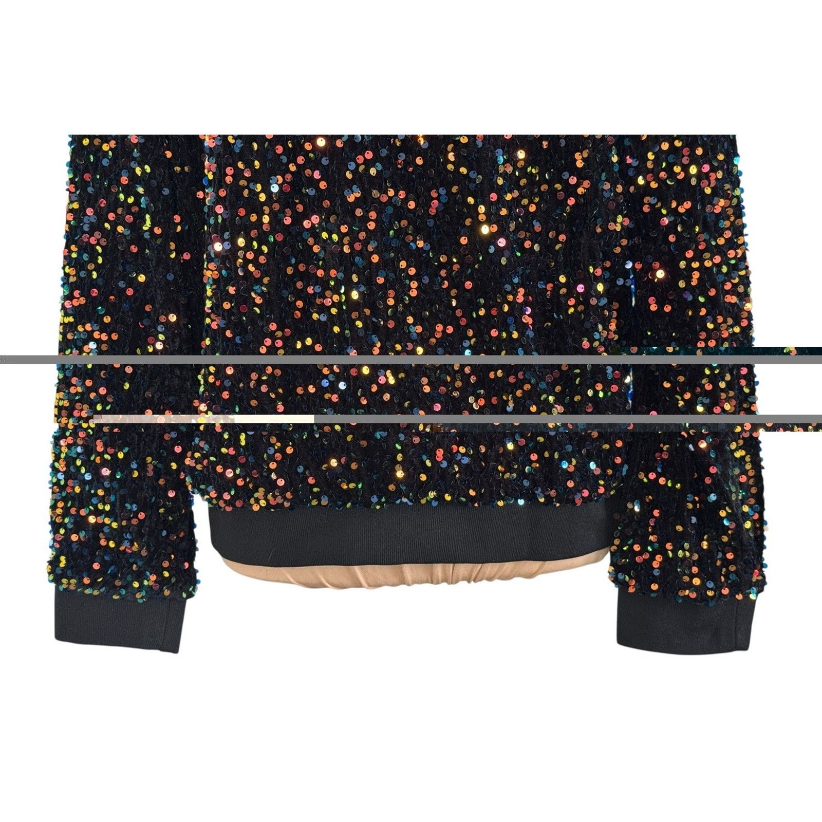 Other ANNA-KACI Sparkle & Shine Collection Sequin Bomber Jacket Size XL / US 12-14 / IT 48-50 - 9 Thumbnail