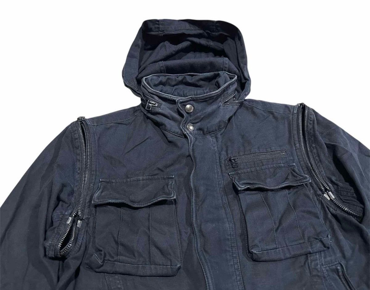Designer × Ermenegildo Zegna × Z Zegna 🔥Vintage Ermenegildo Zegna Biker Jacket Detachable Wire Edge Size US M / EU 48-50 / 2 - 2 Thumbnail