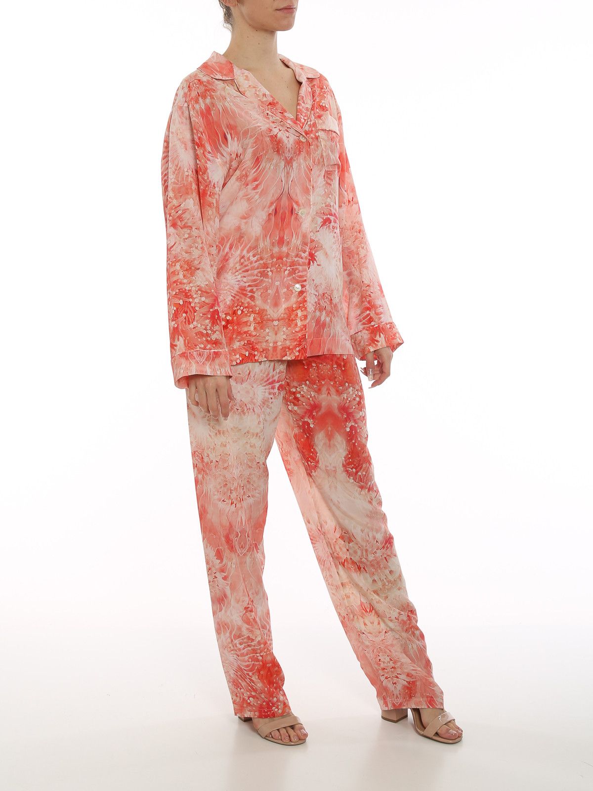 Alexander McQueen o1y0325 Floral Shirt in Pink Size S / US 4 / IT 40 - 2 Thumbnail