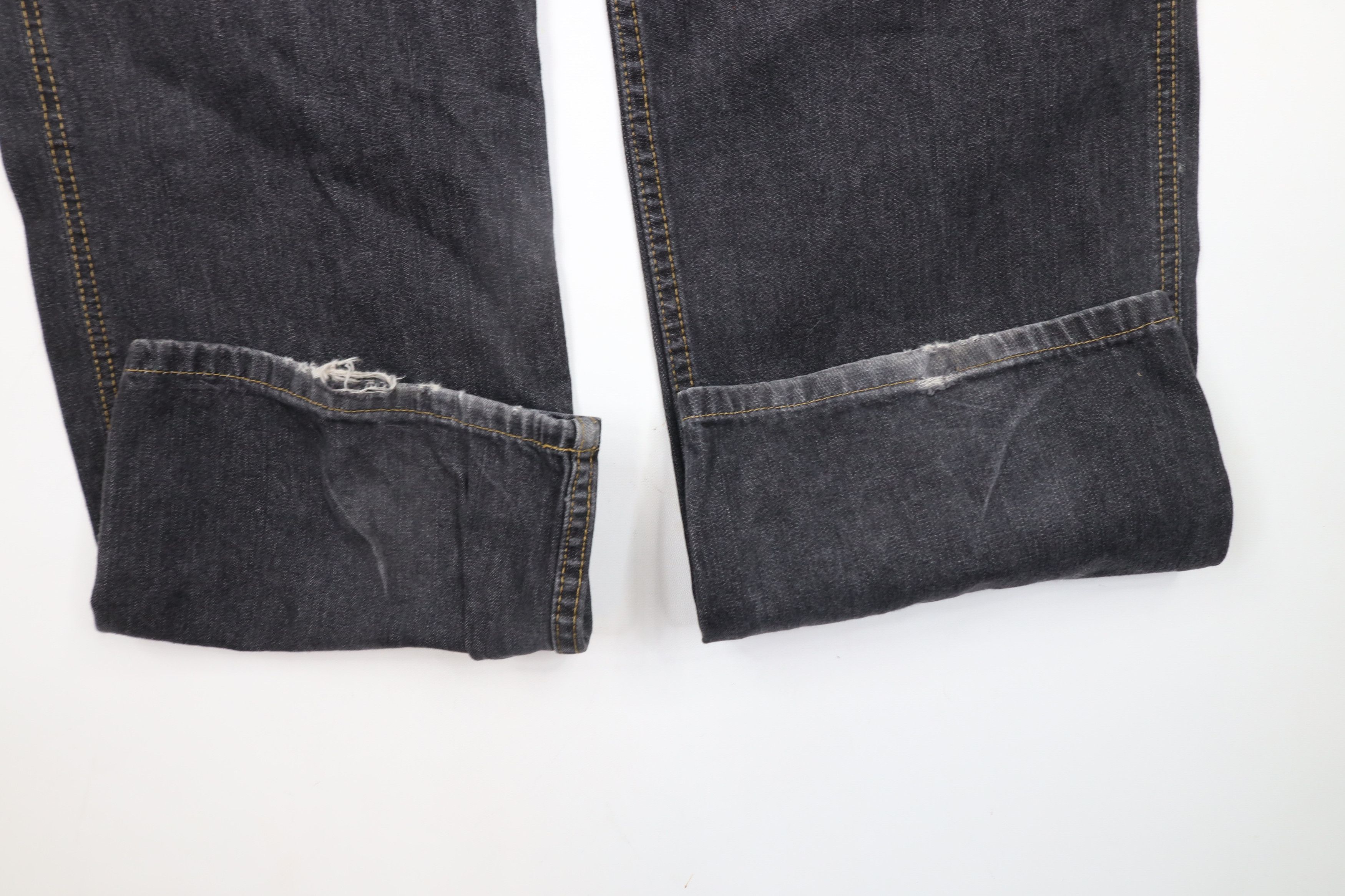 Ralph Lauren × Vintage Vintage 90s Ralph Lauren Out Wide Leg Carpenter Jeans Black Size US 34 / EU 50 - 5 Thumbnail