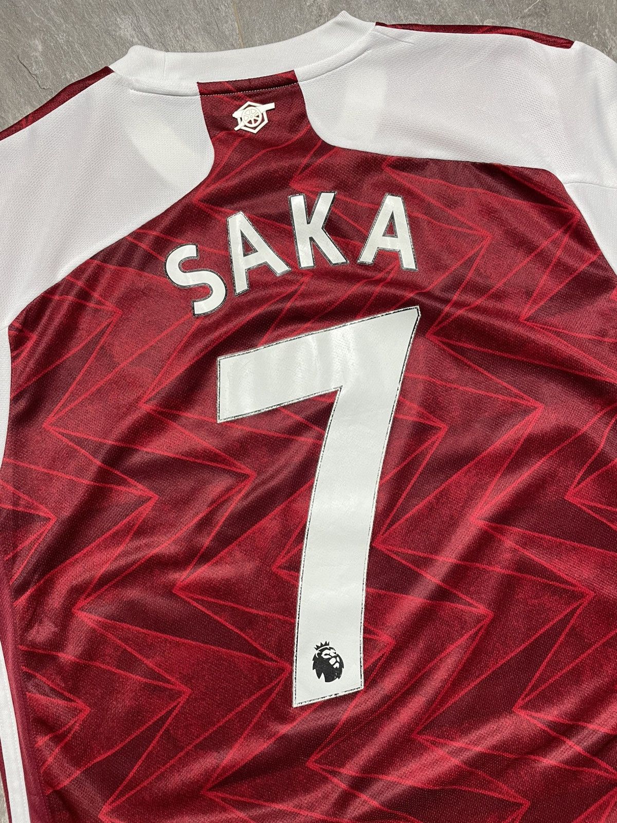 Adidas Arsenal London 2020 2021 Home Shirt Jersey Football #7 Saka Size US M / EU 48-50 / 2 - 7 Thumbnail