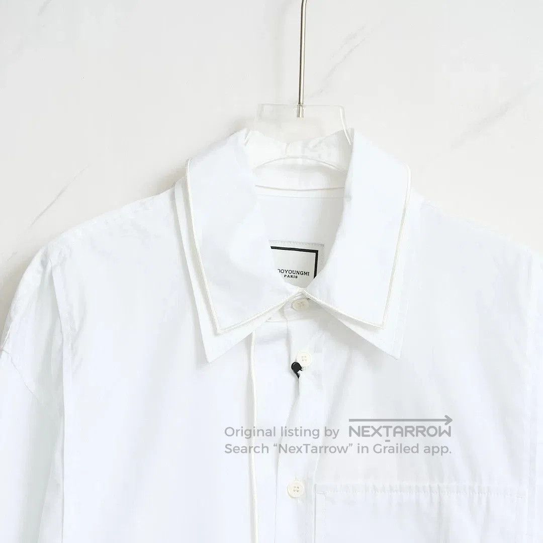 Wooyoungmi WOOYOUNGMI Men's Logo Embroidered Shirt. Size US M / EU 48-50 / 2 - 2 Thumbnail
