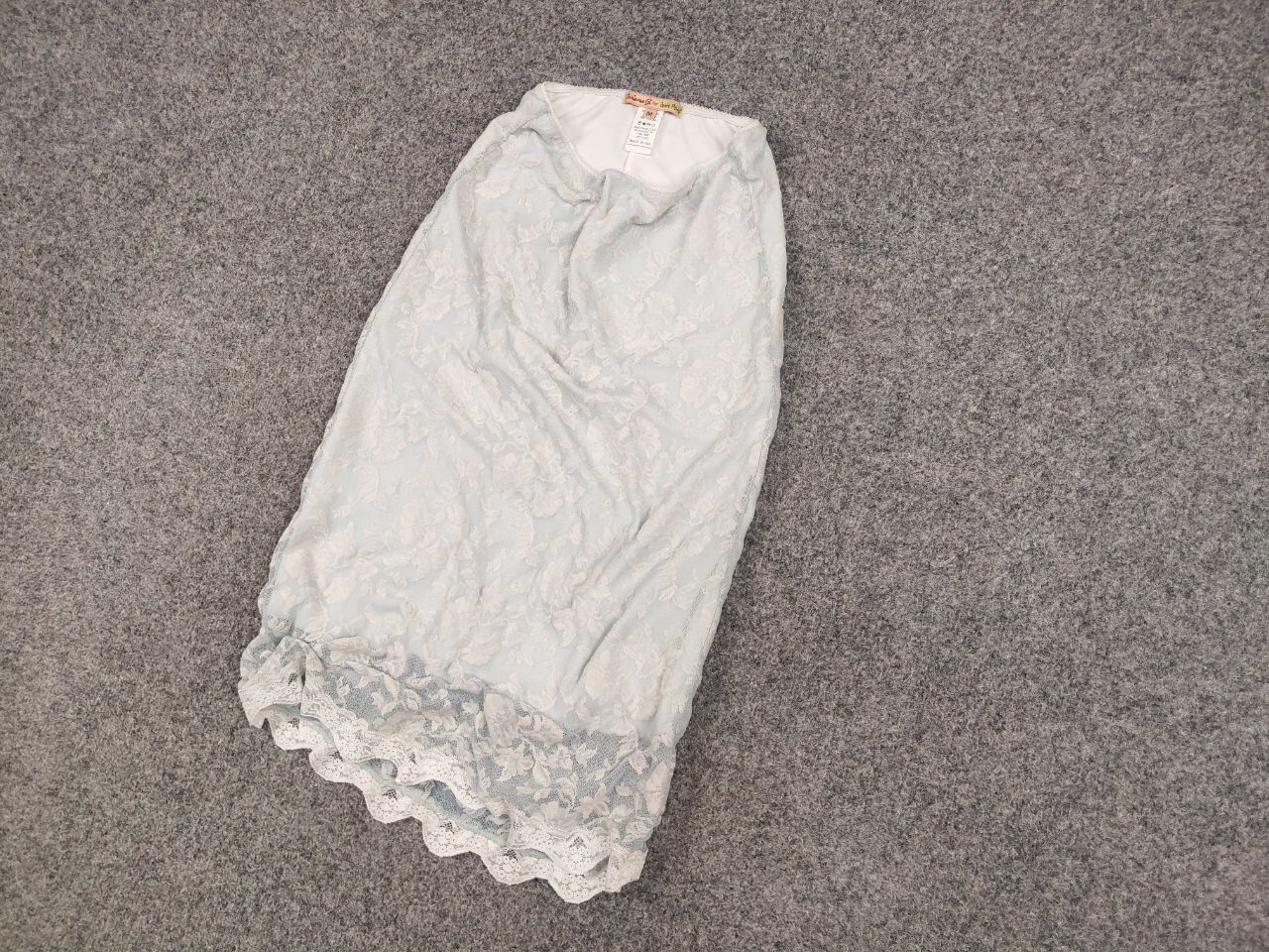 Other Petit Pois by Viviana G Designer lace skirt light blue Size 30" / US 8 / IT 44 - 3 Thumbnail