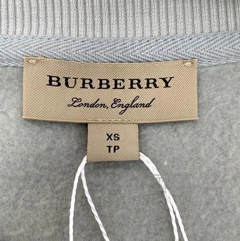 Burberry Burberry Light Green Cotton Women's Sweatshirt. Size XS / US 0-2 / IT 36-38 - 5 Thumbnail