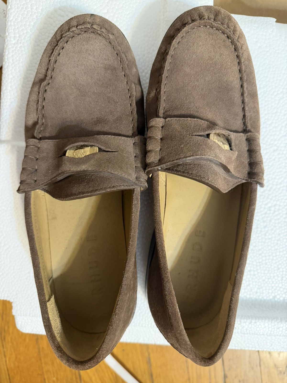 Rhude Rhude Coin Loafer Brown Suede Penny Loafer Size US 7 Size US 7 / EU 40 - 1 Thumbnail