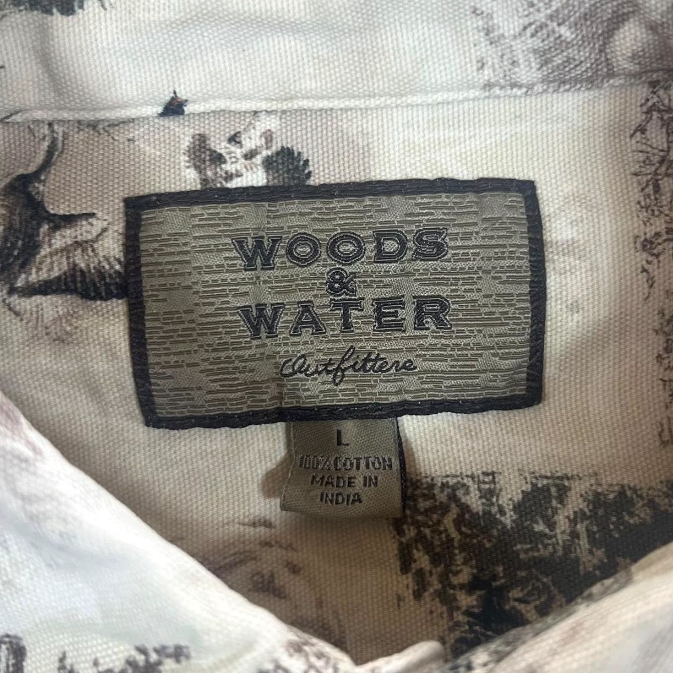 Vintage Vintage Woods & Water Labrador Wildlife All-Over Print Long Sleeve Button-Up Shirt Large XL Shirt Mens Multicoloured Animals 90s Theme #BY136 Size US L / EU 52-54 / 3 - 4 Thumbnail