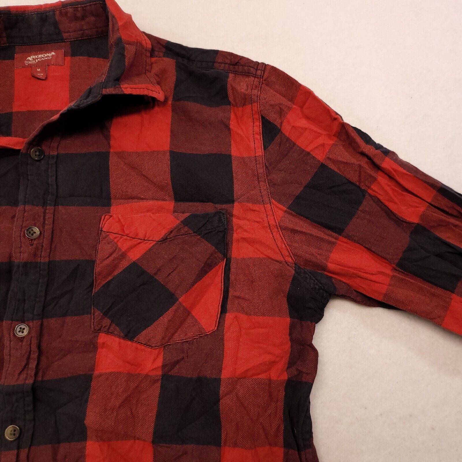 Arizona Jean Co. Arizona Jean Co Buffalo Check Flannel Shirt Mens Size M Red Size US M / EU 48-50 / 2 - 5 Thumbnail