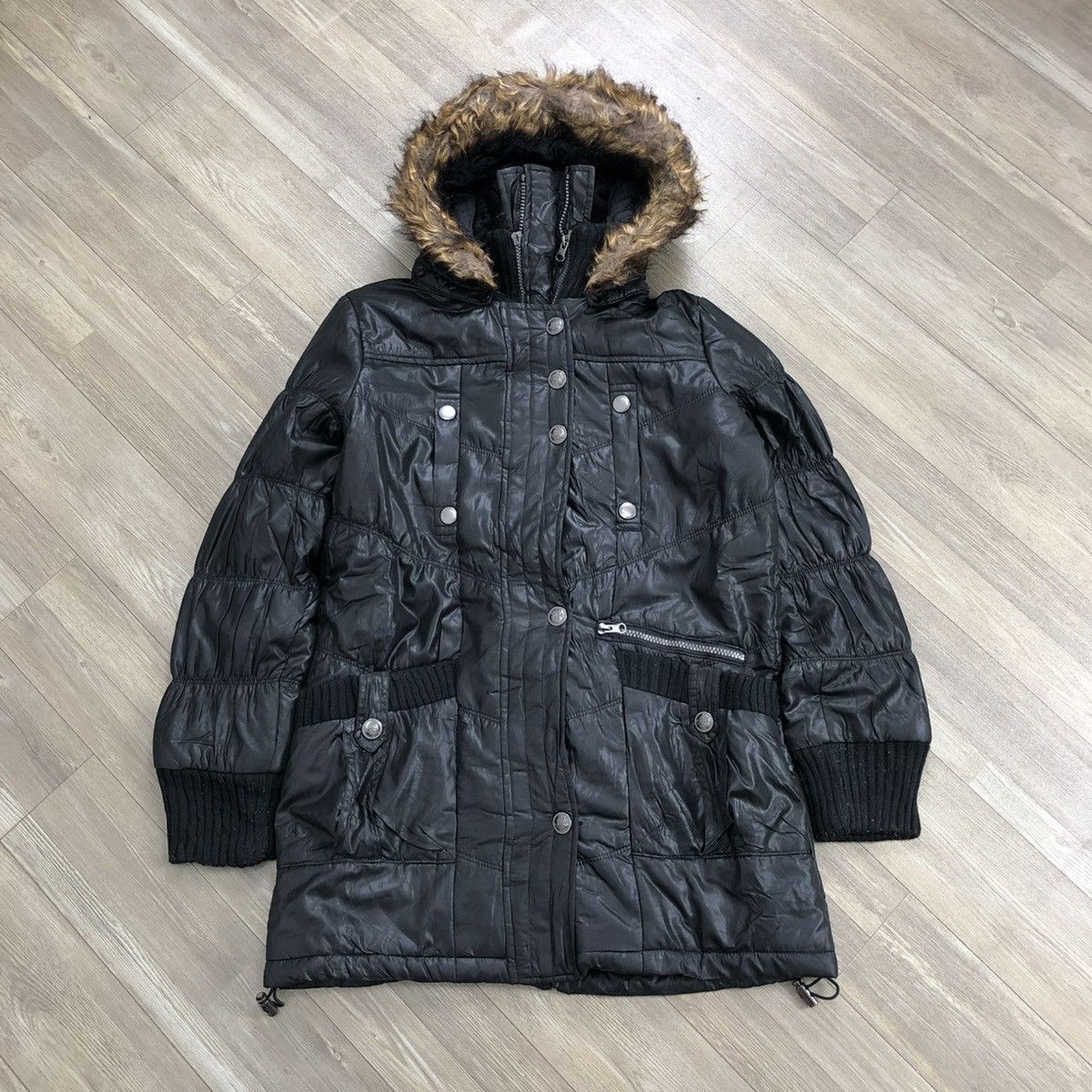 Japanese Brand 2000s Aller Bien Ifsixwasnine Lgb Kmrii Goa Style Fur Jacket Size US L / EU 52-54 / 3 - 5 Thumbnail
