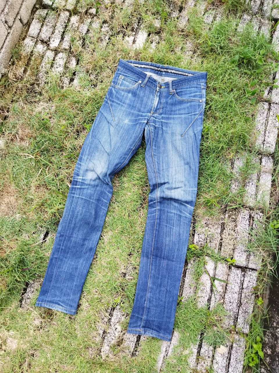 image of Number N Ine x Takahiromiyashita The Soloist Number Nine Japan Distressed Skinny Jeans in Blue Dist