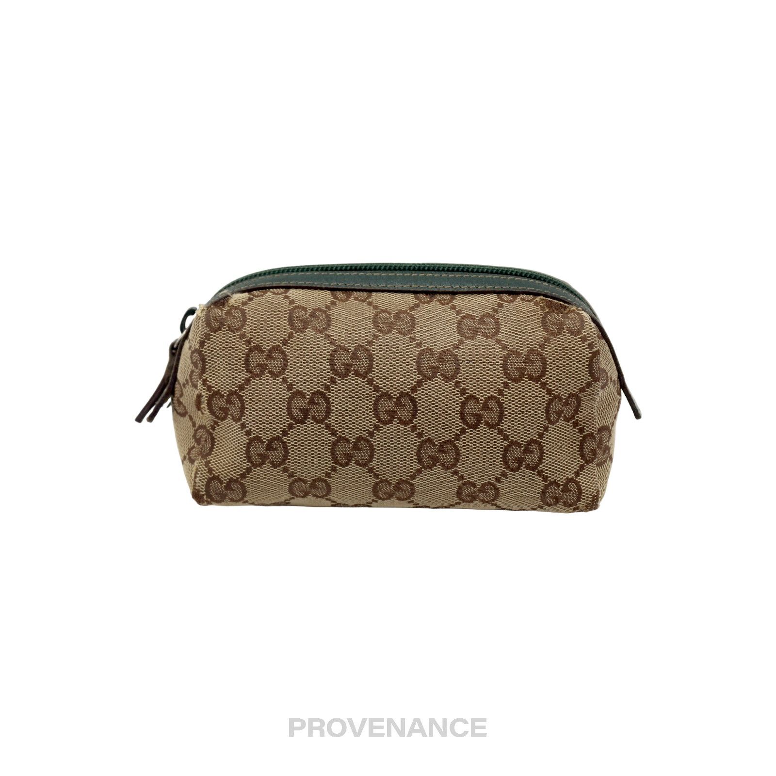 Gucci 🔴 Gucci Zip Pouch - GG Canvas Forest Green Size ONE SIZE - 2 Thumbnail