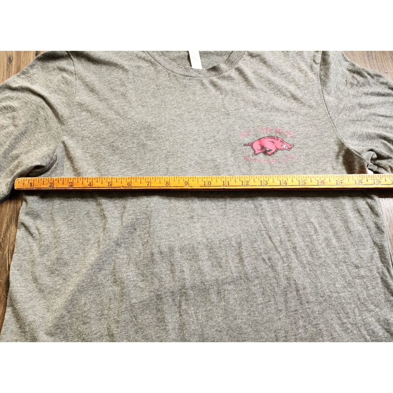 Doublet Canvas Adult L Kansas City Hogs Skyline Razorbacks T Shirt Double Sided Red Cotton Blend Crew Neck Short Sleeve Knit T-Shirt Womens Size L / US 10 / IT 46 - 2 Thumbnail