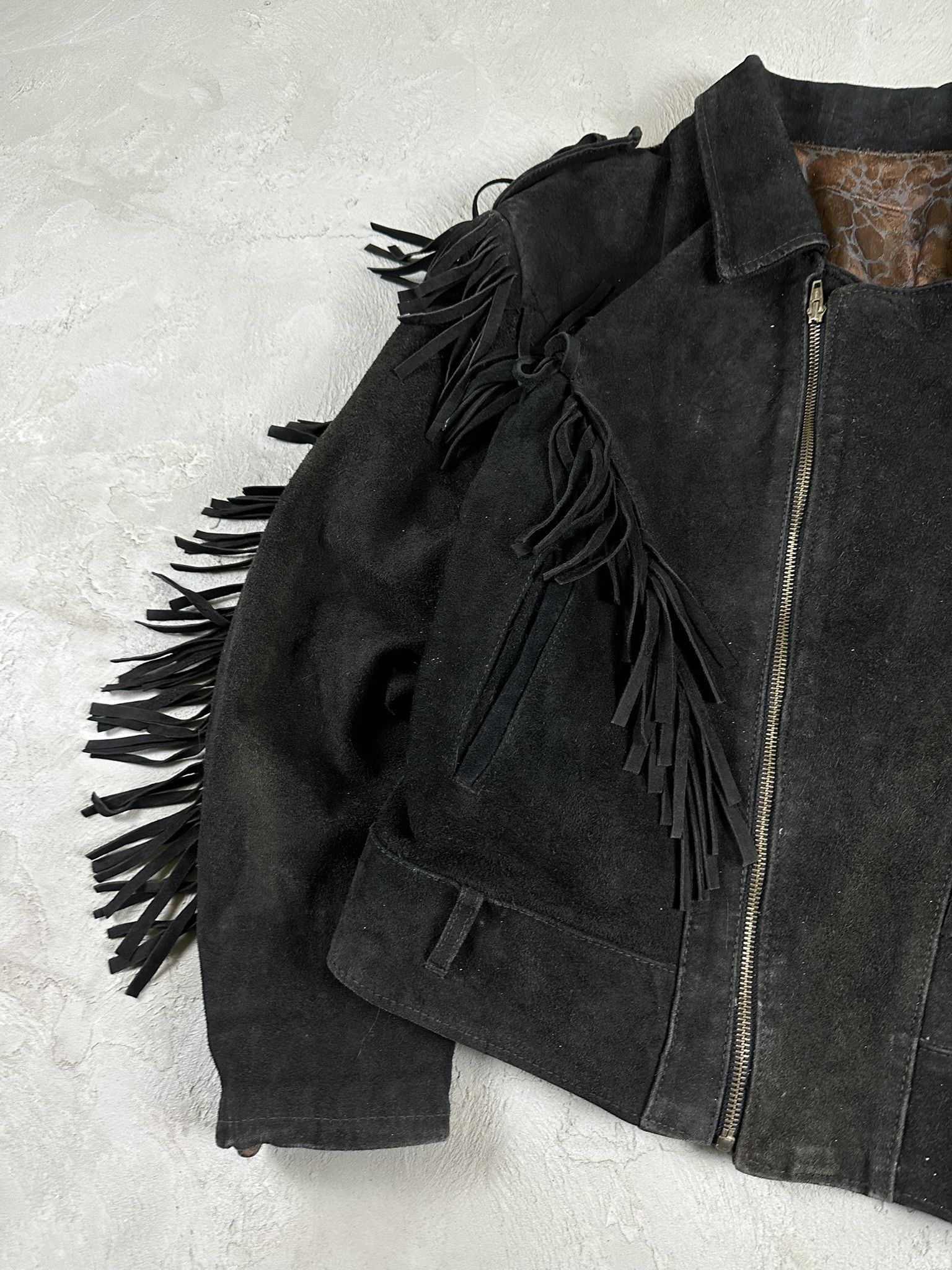 Genuine Leather Vintage Suede Avant Garde Cowboy Boxy Leather Jacket Size US M / EU 48-50 / 2 - 6 Thumbnail