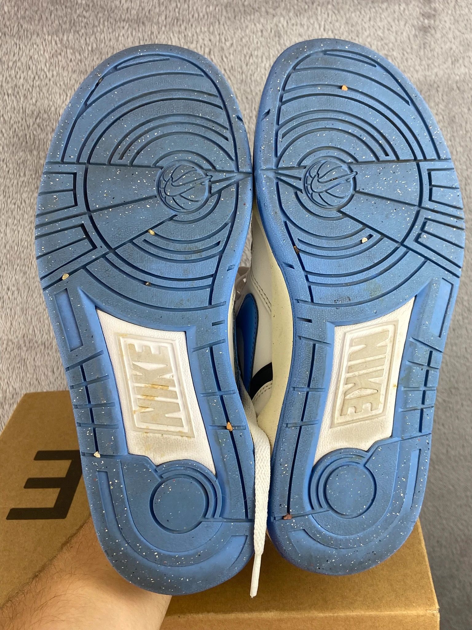 Nike : Nike sneakers white blue retro basketball vintage Size US 7.5 / EU 40-41 - 8 Thumbnail