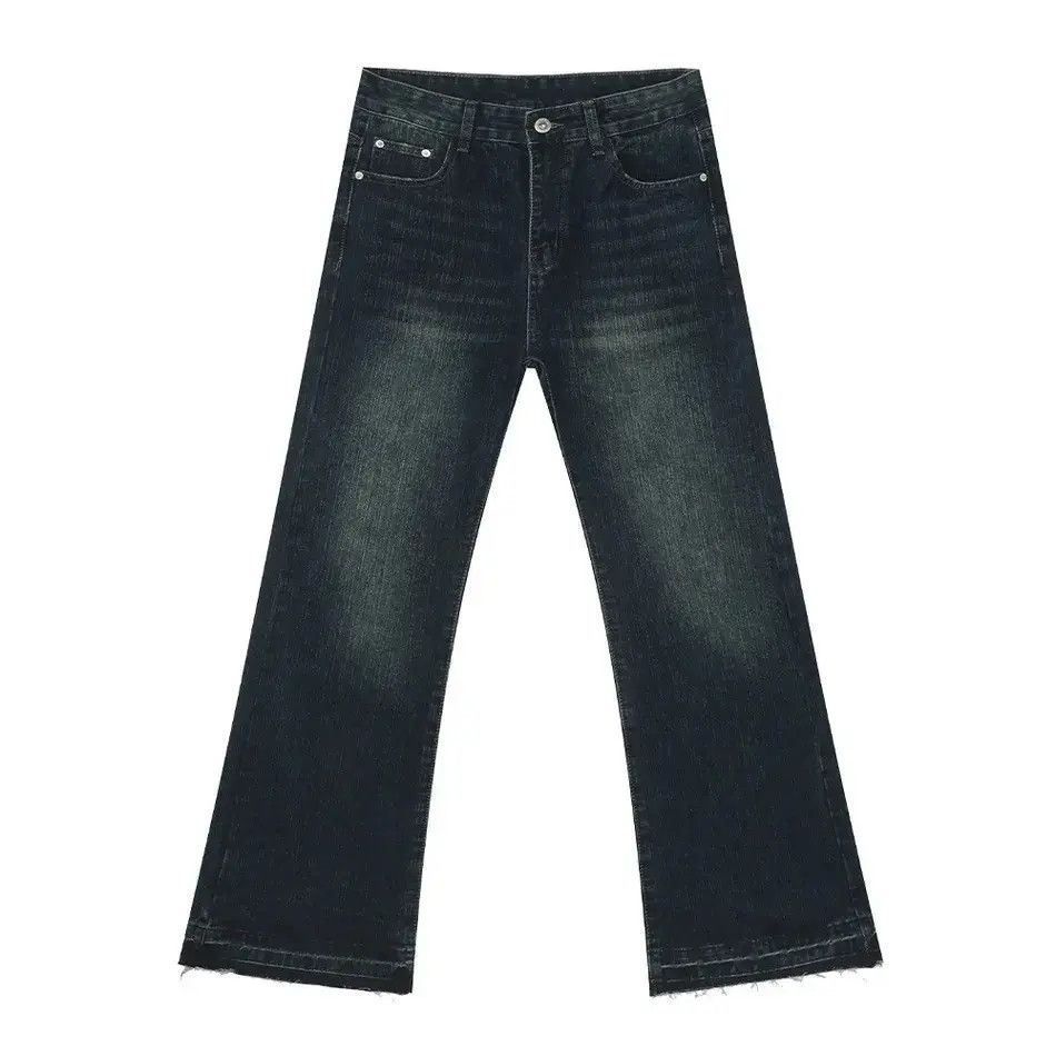 Japanese Brand Retro loose casual micro flared jeans Size US 32 / EU 48 - 6 Thumbnail